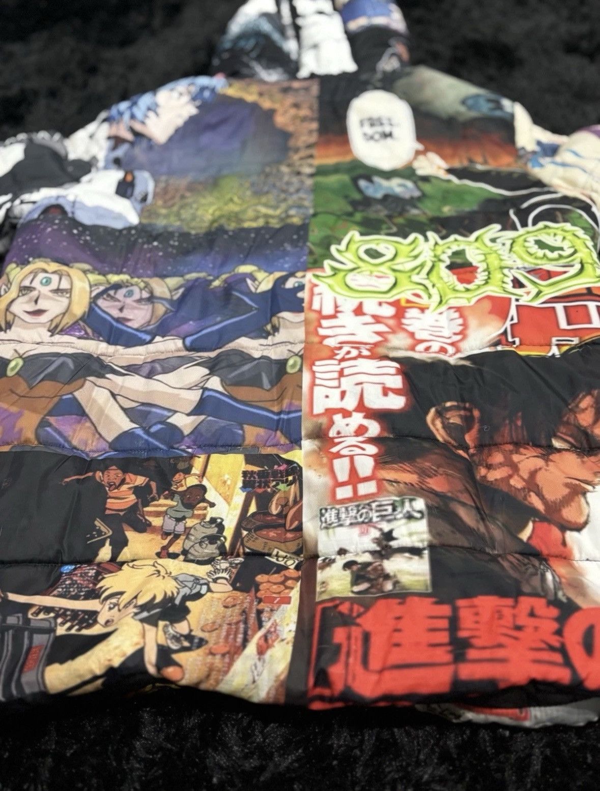 Other Rare Anime Patchwork Puffer Jacket Manga Collage Size US XL / EU 56 / 4 - 4 Thumbnail