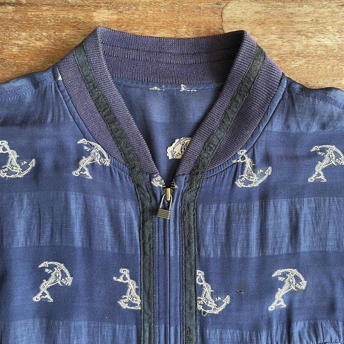 Celine × Vintage Vintage 90s Celine Rayon Atomic Bomber Size US XL / EU 56 / 4 - 2 Thumbnail
