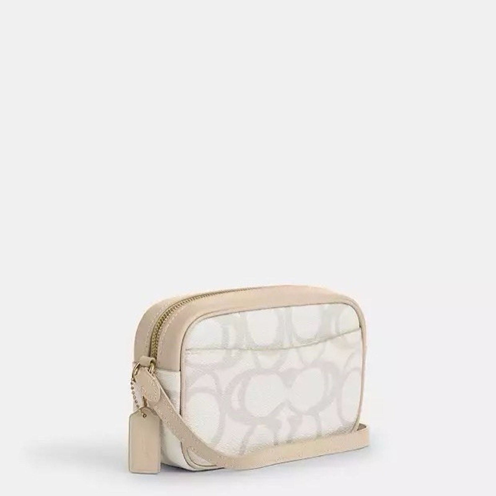 Coach NWT COACH Mini Jamie Camera Bag Canvas CBL94 Gold/Ivory Size ONE SIZE - 8 Thumbnail