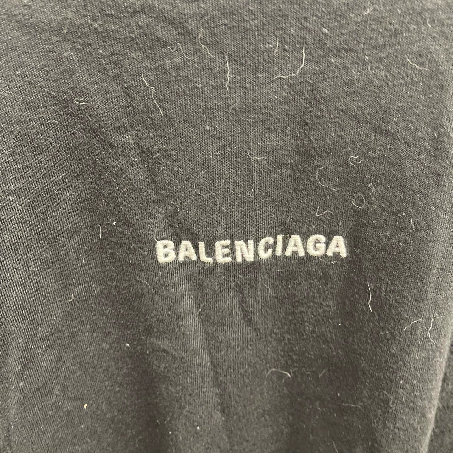 Balenciaga Balenciaga 24ss Black Embroidered Logo Tee 2 99 New Size US M / EU 48-50 / 2 - 4 Thumbnail