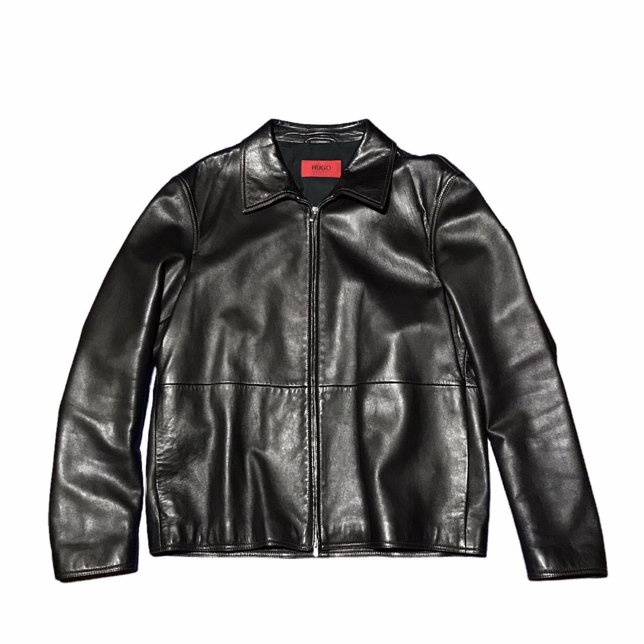 Hugo Boss Hugo Boss Leather Coat Size US XL / EU 56 / 4 - 1 Thumbnail