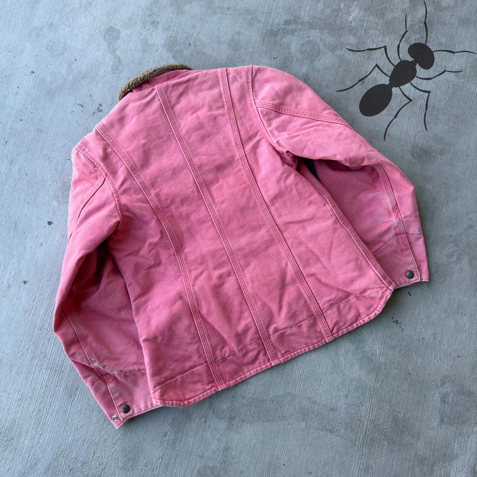 Carhartt × Vintage Carhartt WOMENS WJ022 SBT pink arctic work wear jacket Size US S / EU 44-46 / 1 - 6 Thumbnail