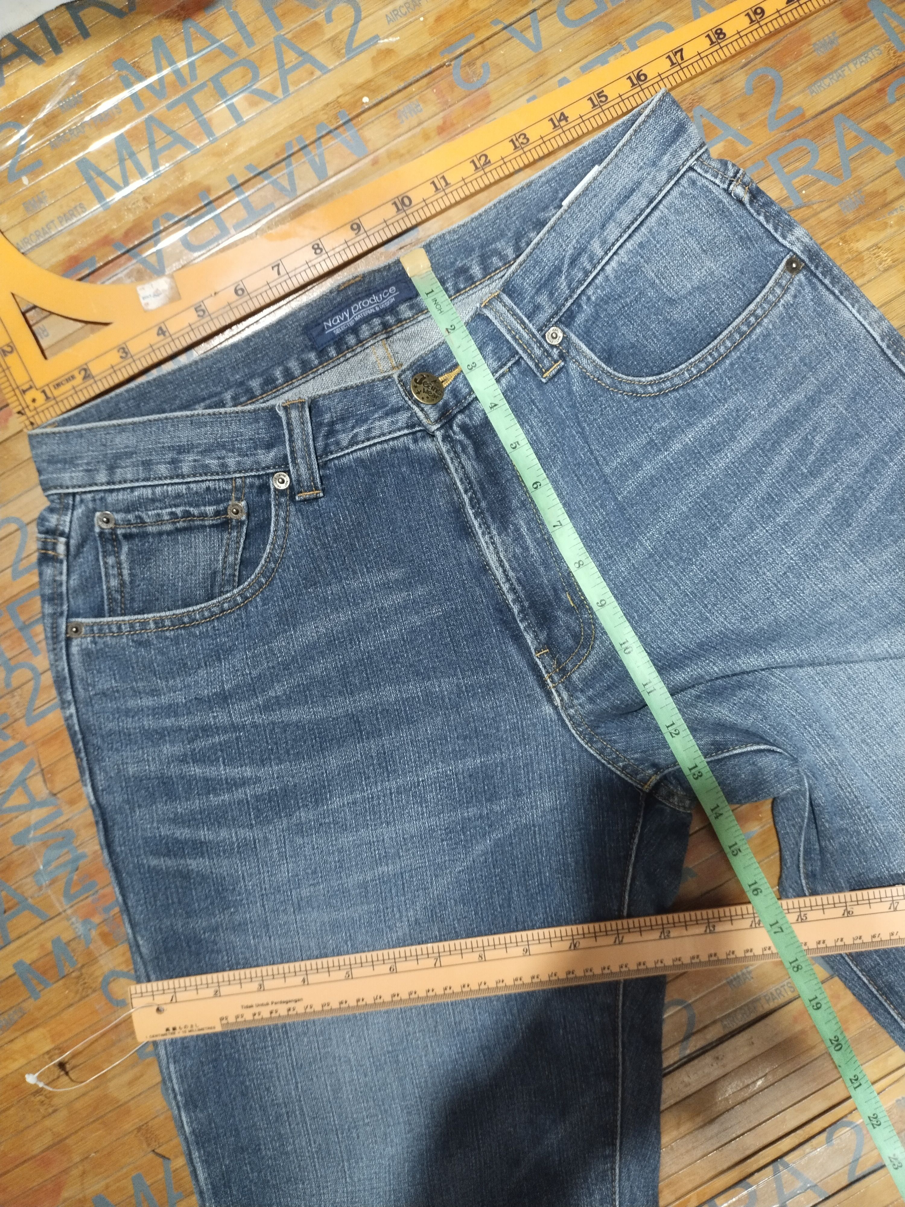 Vintage Jeans Navy Produce Sz 33" Size US 33 - 8 Thumbnail