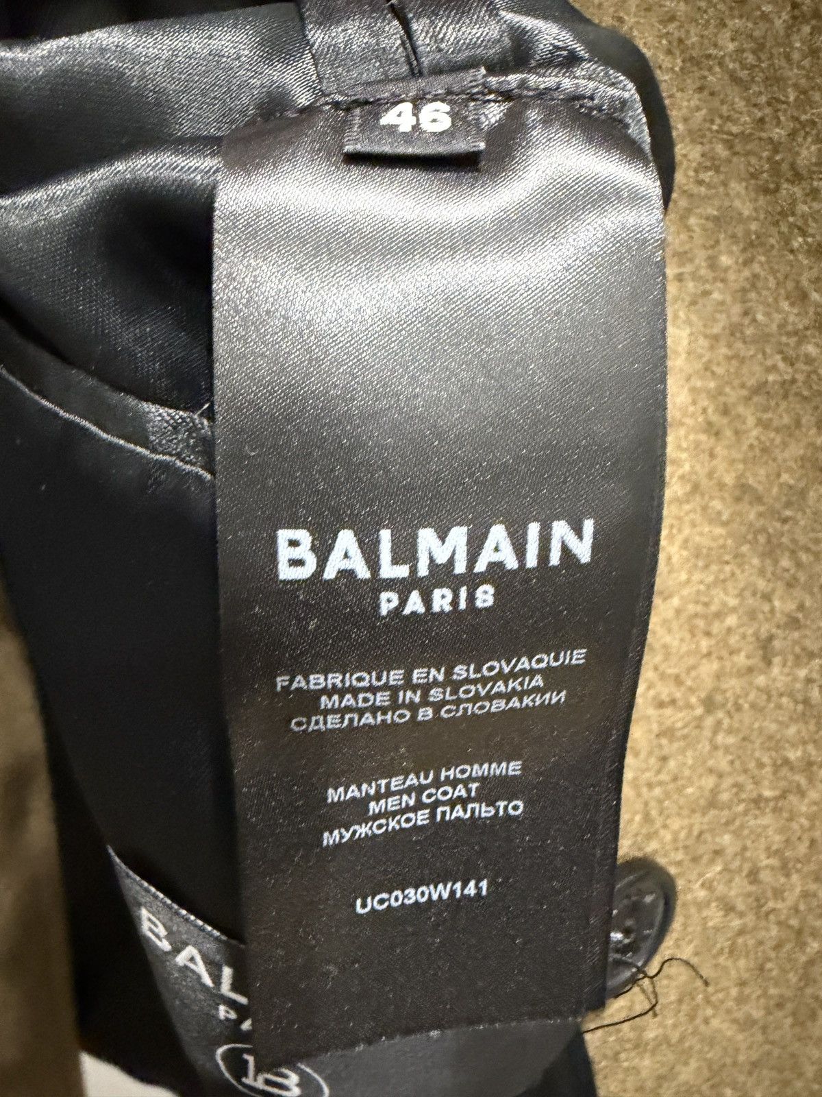 Balmain Balmain Runway Wool Military Coat 46r Size US S / EU 44-46 / 1 - 6 Thumbnail