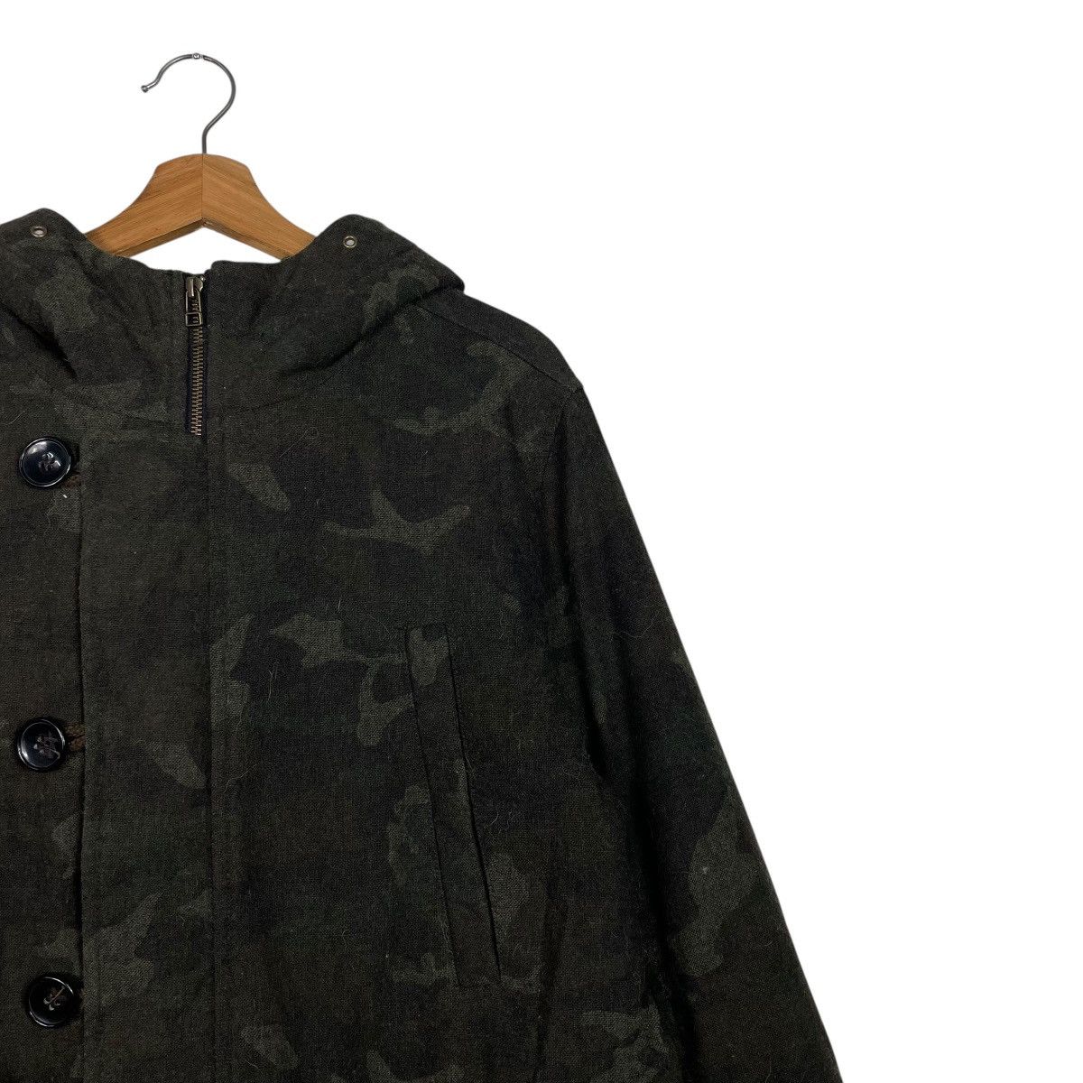 Global Work Japanese Brand Global Work Camo Hooded Jacket Size US L / EU 52-54 / 3 - 5 Thumbnail