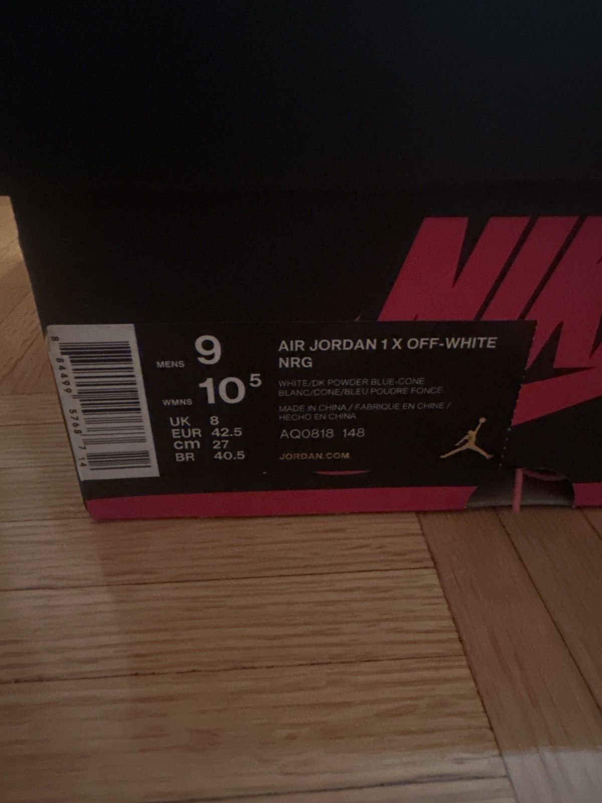 Jordan Brand × Off-White Jordan 1 OFF-White UNC Size 9 Size US 9 / EU 42 - 15 Thumbnail