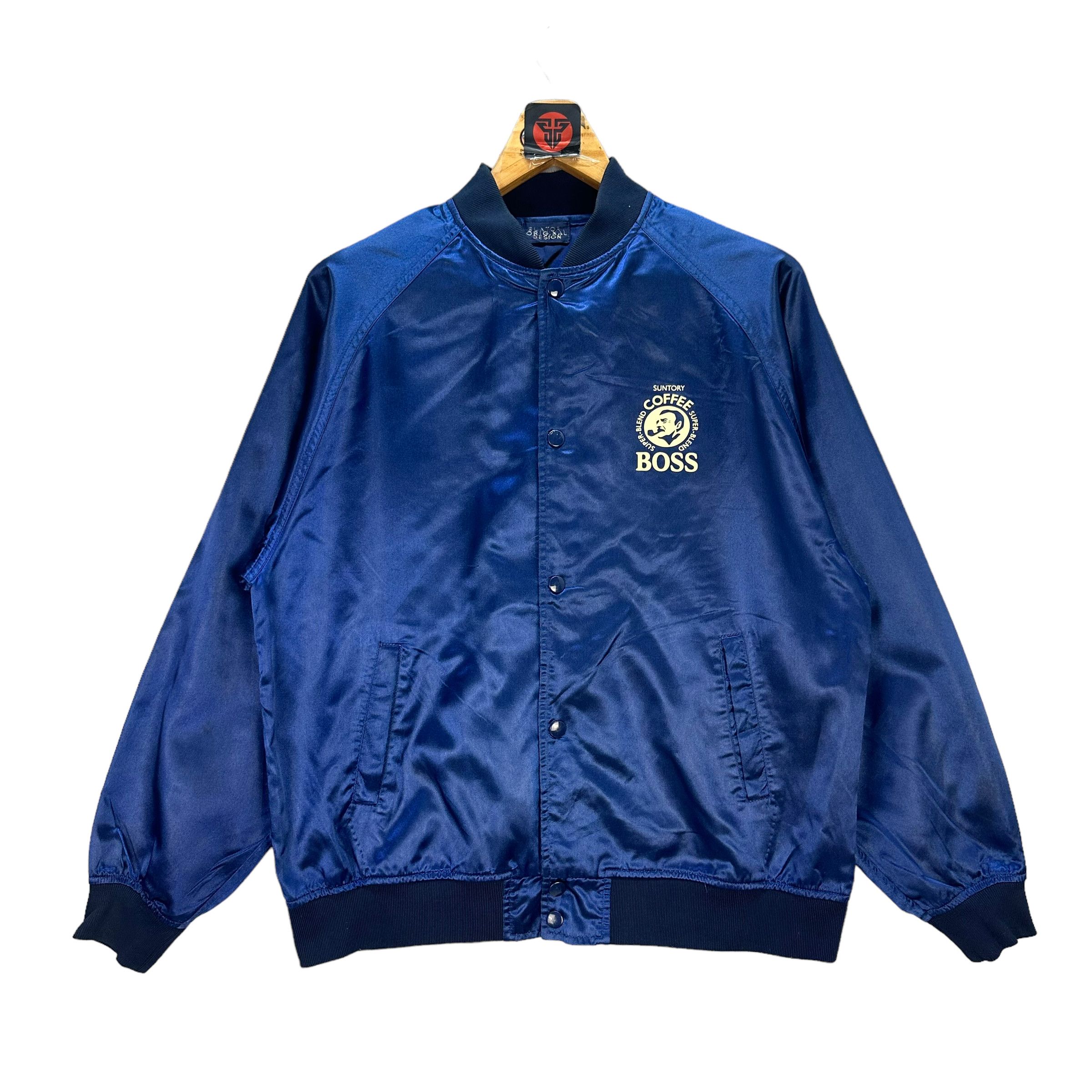 Japanese Brand SUNTORY COFFEE BOSS BIG LOGO COACH JACKET #7481-148 Size US L / EU 52-54 / 3 - 1 Thumbnail