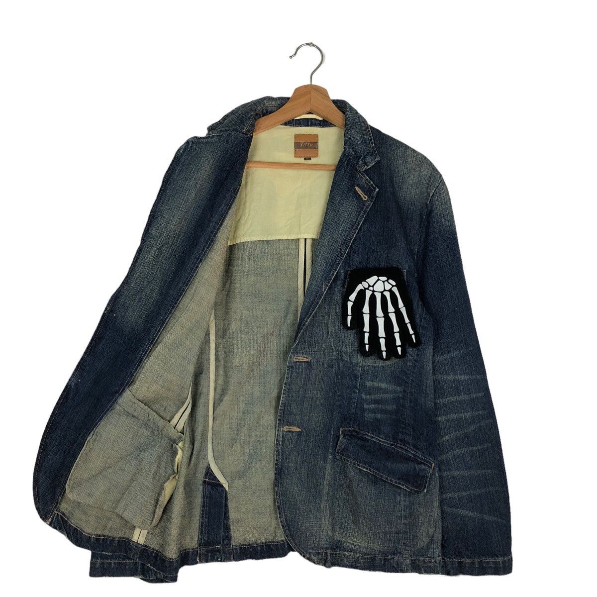 Issey Miyake 🔥90’s VINTAGE HIKORY CHORE DENIM JACKET PTPL JAPAN Size XL / US 12-14 / IT 48-50 - 8 Thumbnail