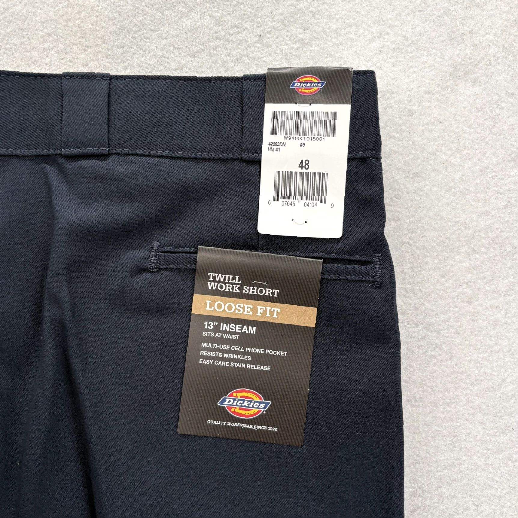 Dickies Dickies Loose Fit Twill Work Shorts Mens 48 Blue Navy 13" Stain Release Tech NWT Size US 32 / EU 48 - 2 Thumbnail
