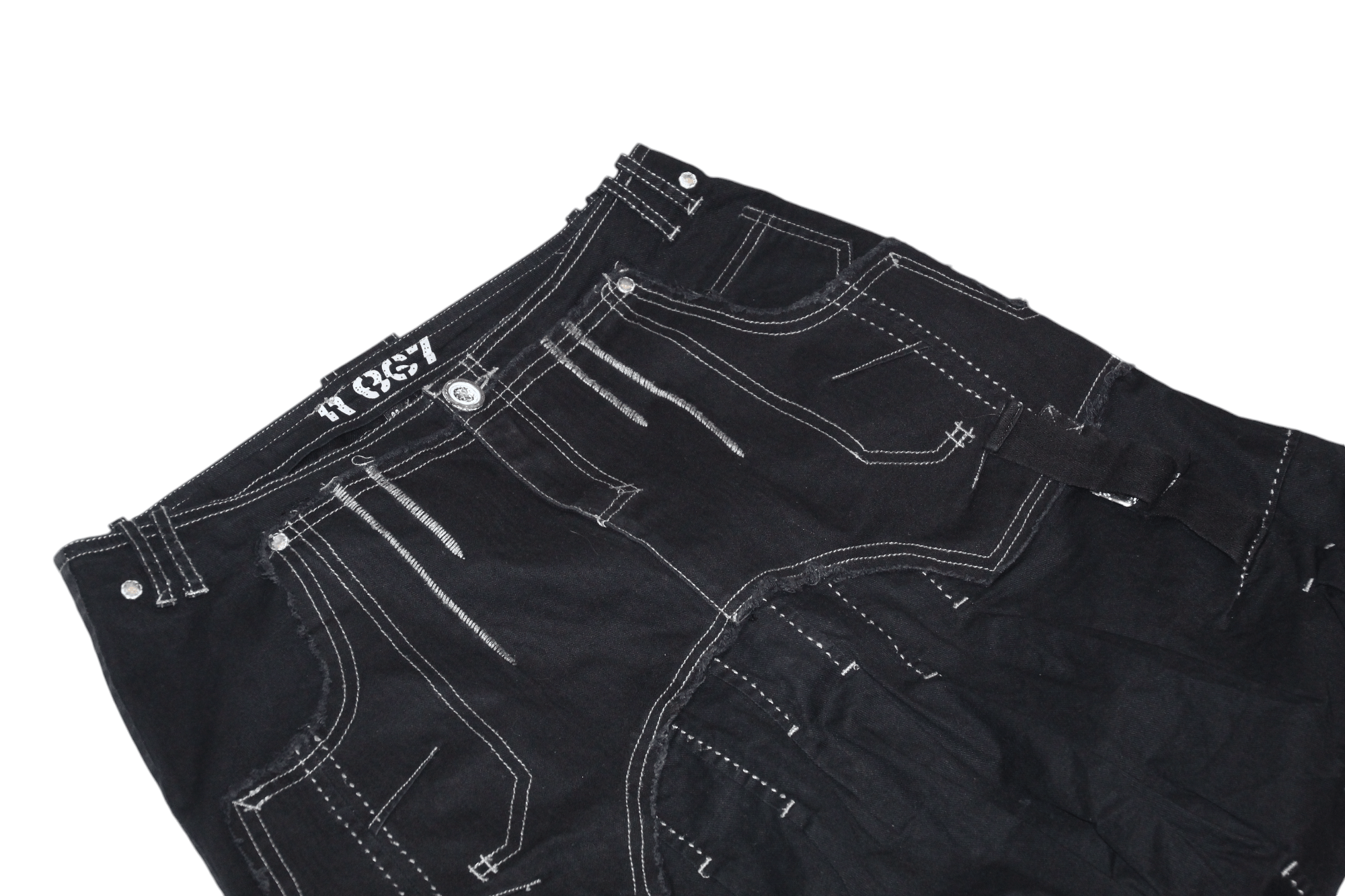 Other Vtg R-867 Seditionaries Design Cargro Balloon Denim Skirt Size 32" / US 10 / IT 46 - 2 Thumbnail