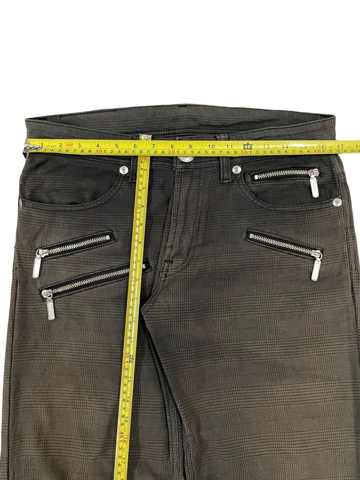 Lee Vintage Lee Rider Zippers Punk Bondage Style Plaid Pants Size US 33 - 18 Thumbnail