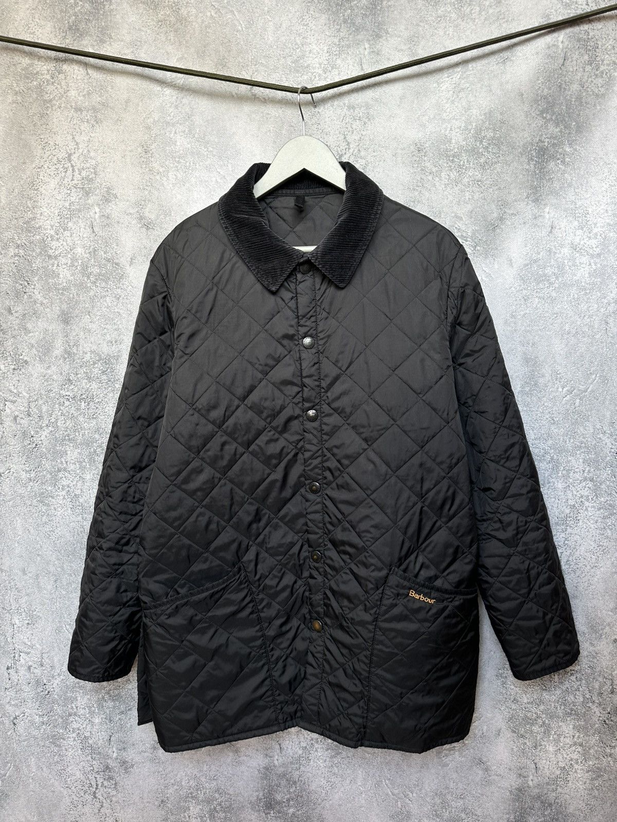 Barbour Liddesdale Jacket Quilted Heritage Black Long Sleeve
