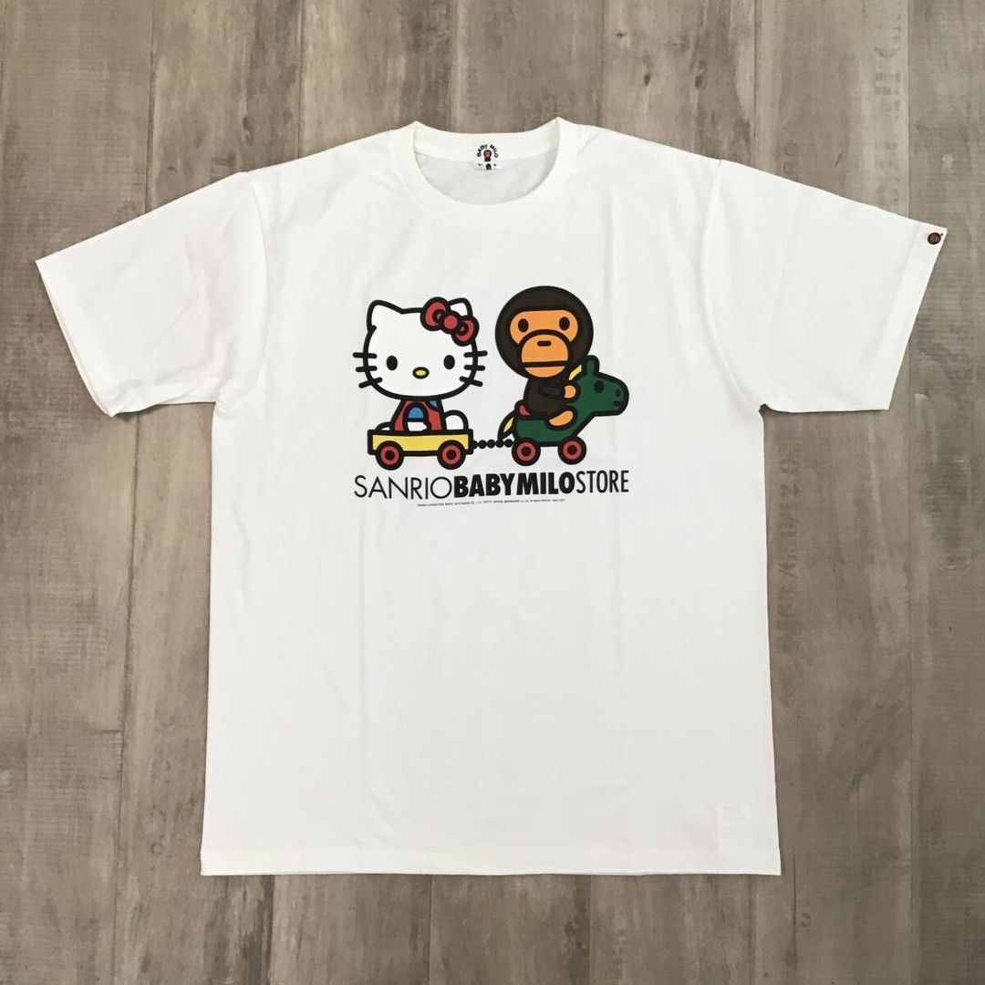 Bape 2010 BAPE × SANRIO Kitty MILO T-shirt a bathing ape NIGO Size US L / EU 52-54 / 3 - 1 Thumbnail