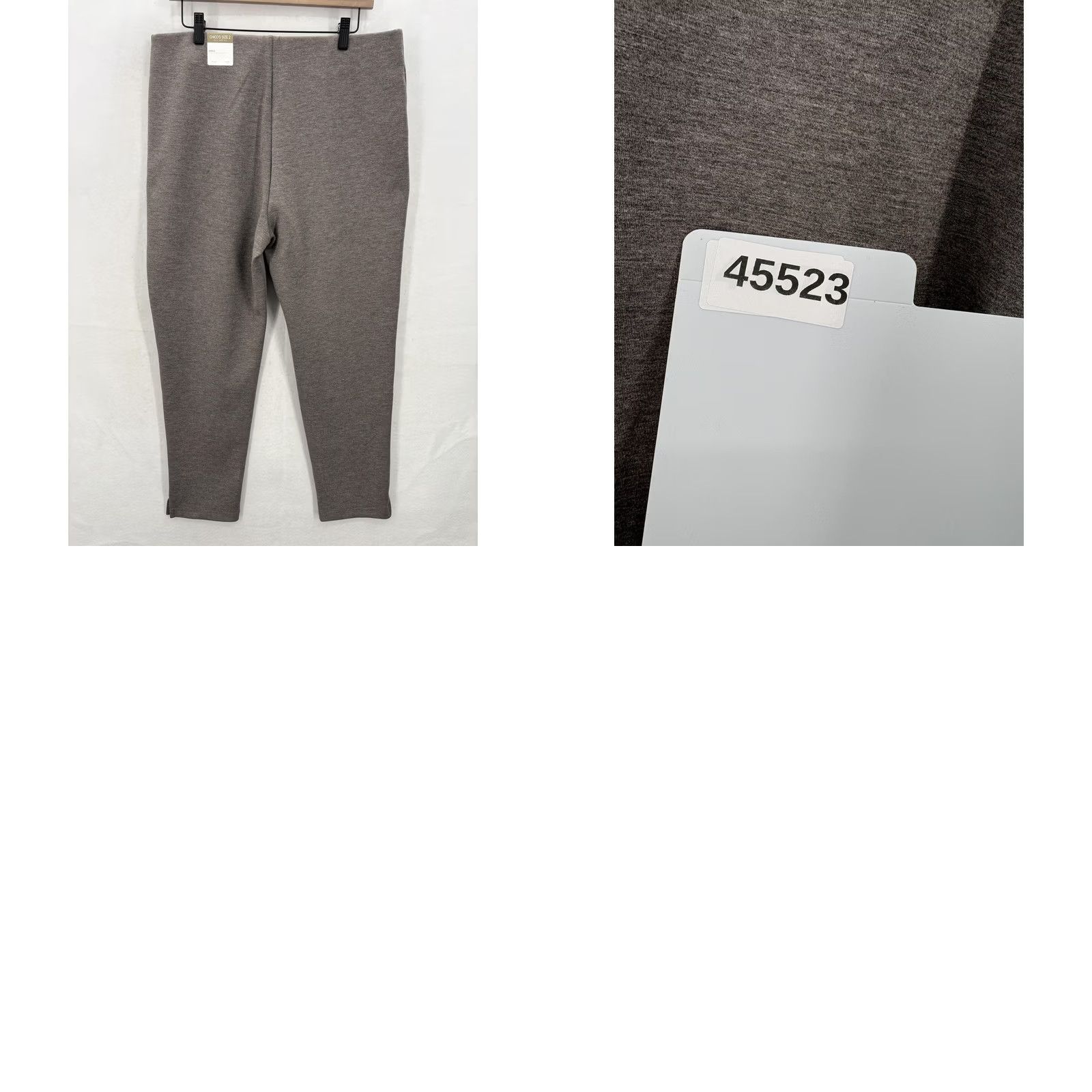 Vintage Chicos Weekends Pants Womens 2 Taupe Scuba Knit Pull On Ankle Stretch Casual NWT Size 34" / US 12 / IT 48 - 10 Thumbnail