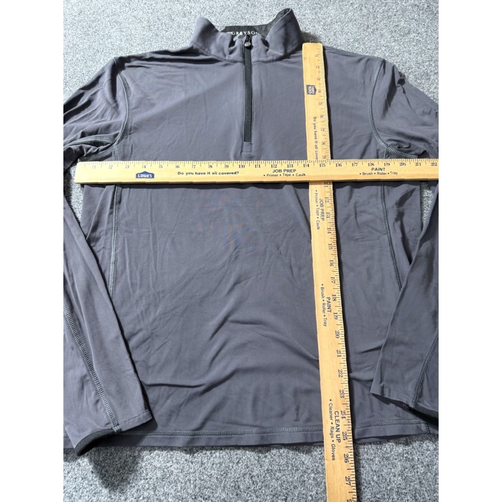 Vintage Greyson Pullover Men’s Small Gray Tate 1/4 Zip Performance Golf Stretch Shirt Size US S / EU 44-46 / 1 - 6 Thumbnail