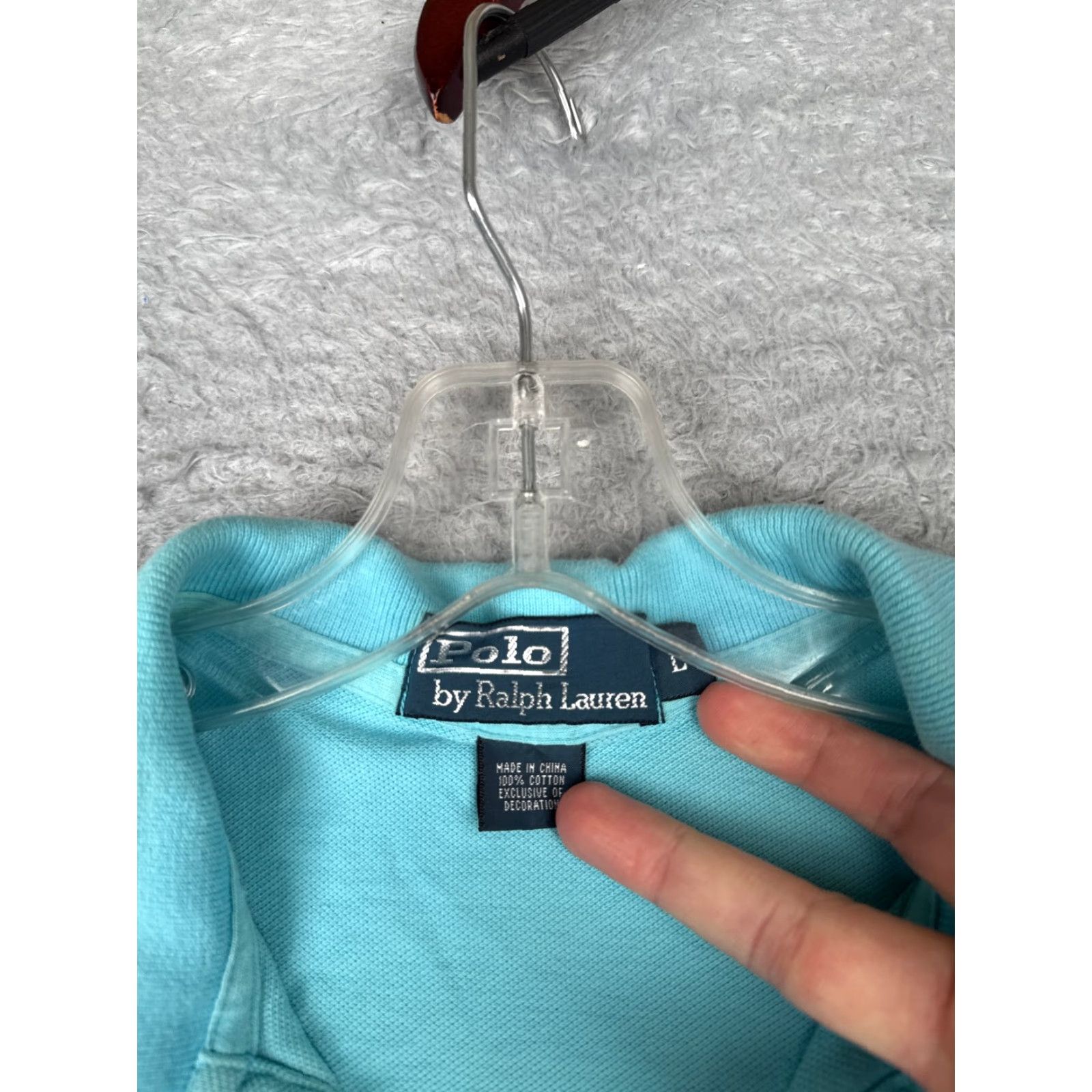 Ralph Lauren VINTAGE Ralph Lauren Polo Shirt Men Large Blue 100% Cotton Short Sleeve Golfer Classic Golf Polo Shirt Mens Size US L / EU 52-54 / 3 - 7 Thumbnail