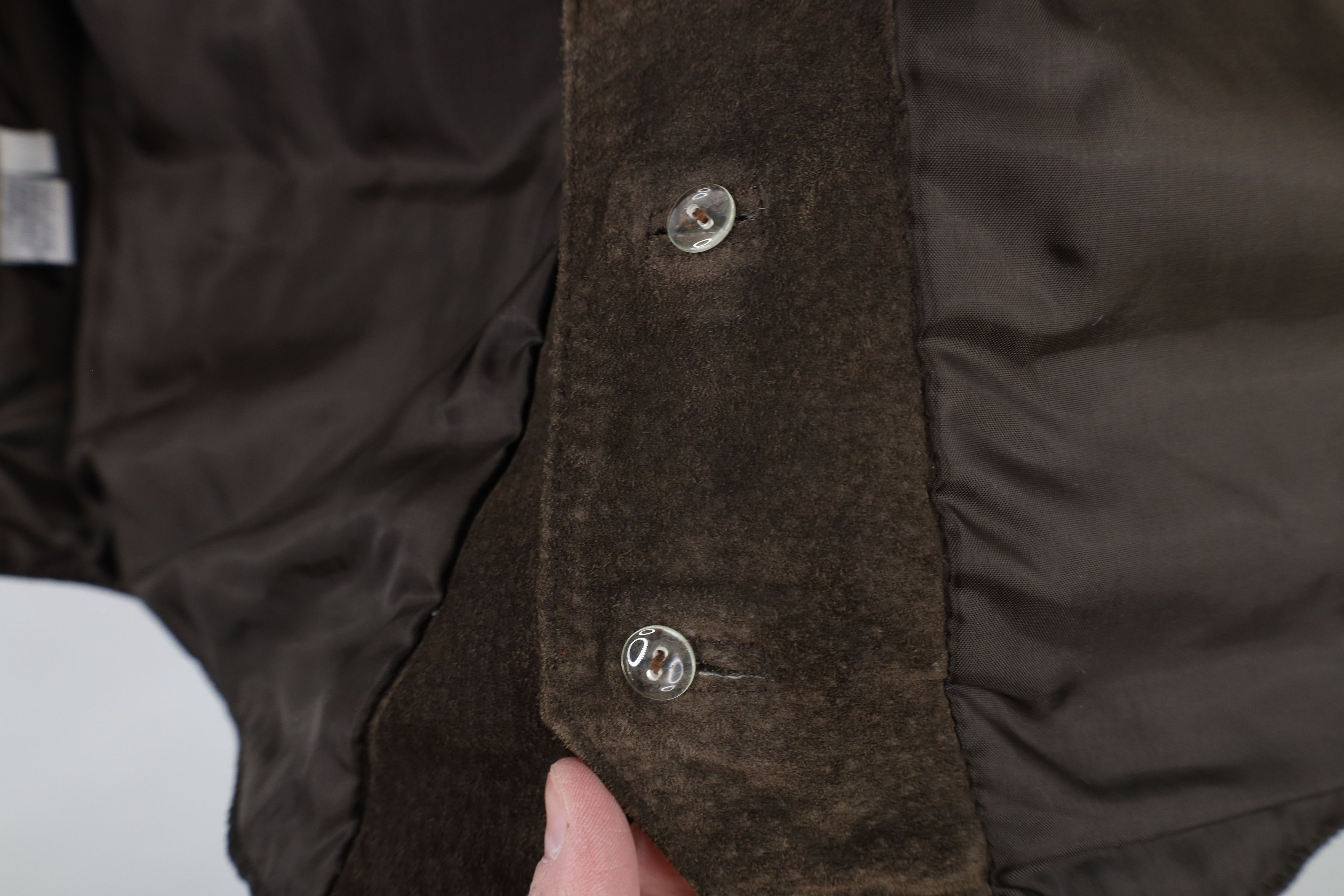 Vintage Vintage 90s Streetwear Suede Leather Tie Back Vest Jacket Size XL / US 12-14 / IT 48-50 - 12 Thumbnail