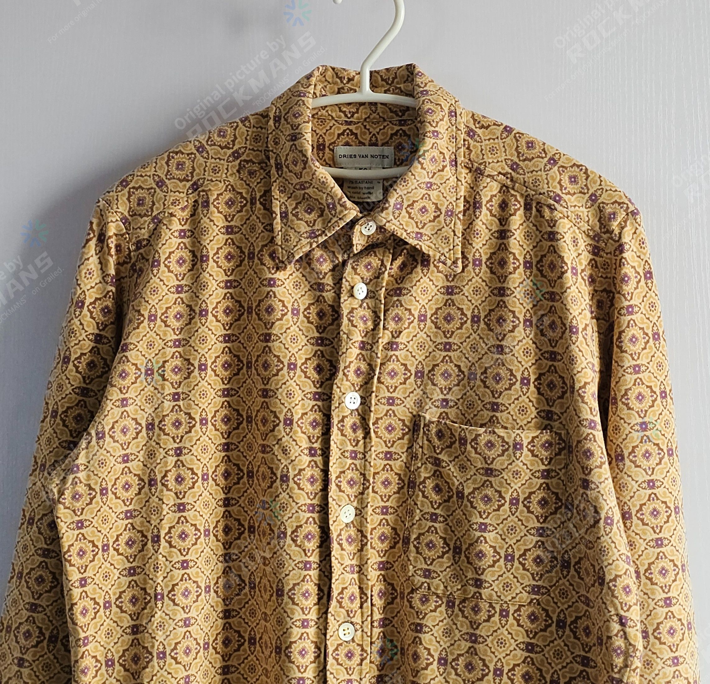 Dries Van Noten Dries Van Noten Unisex Clavel Shirt Size 50 Bue like S Size US M / EU 48-50 / 2 - 2 Thumbnail