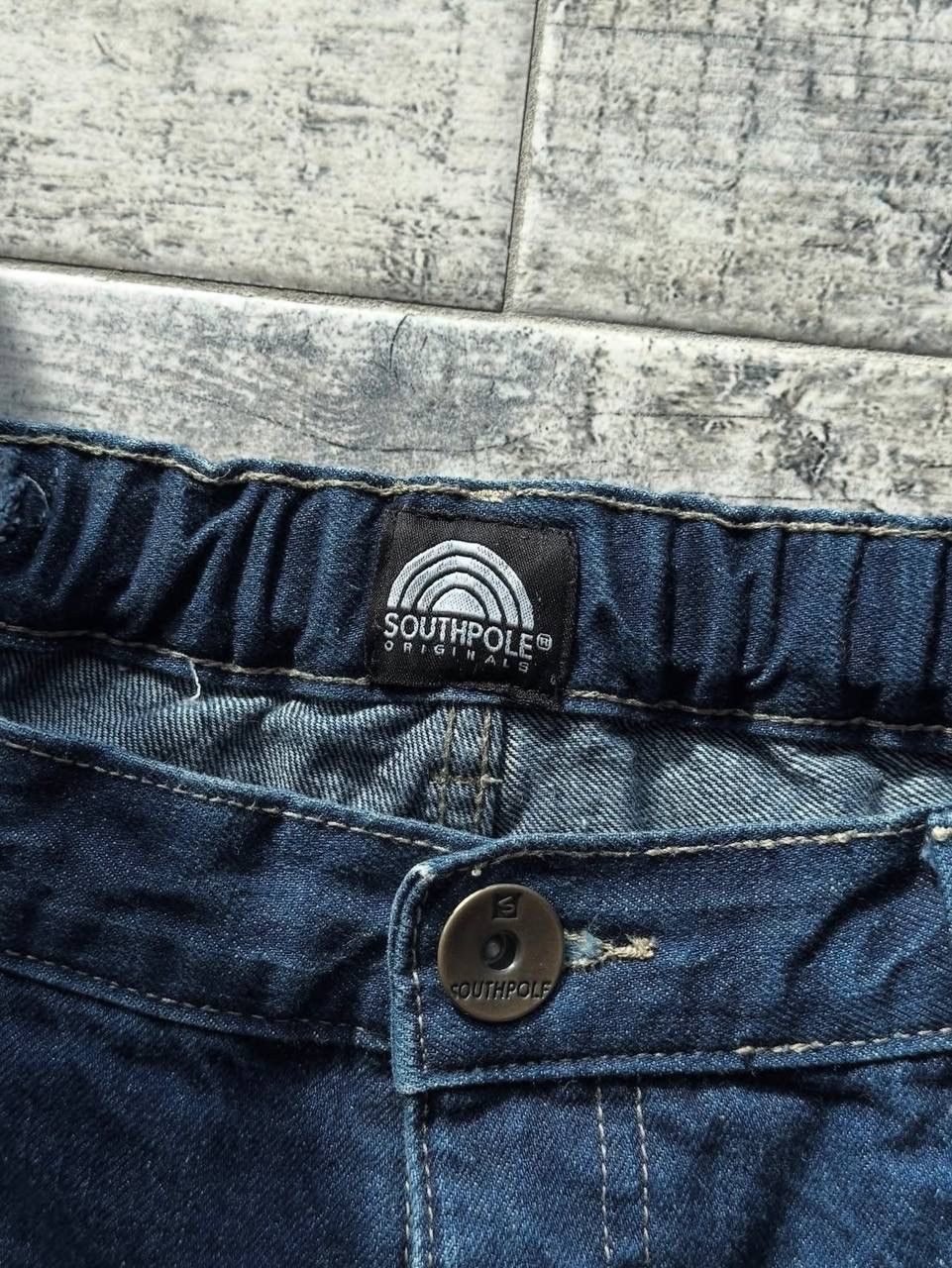 Southpole Southpole baggy big logo denim jeans Size US 34 / EU 50 - 7 Thumbnail