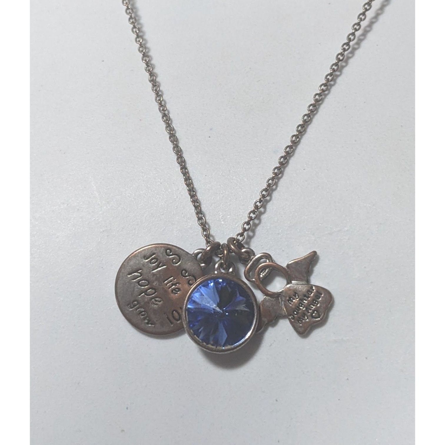 Other My Daughter My Angel Blue Charm Necklace Size ONE SIZE - 6 Thumbnail