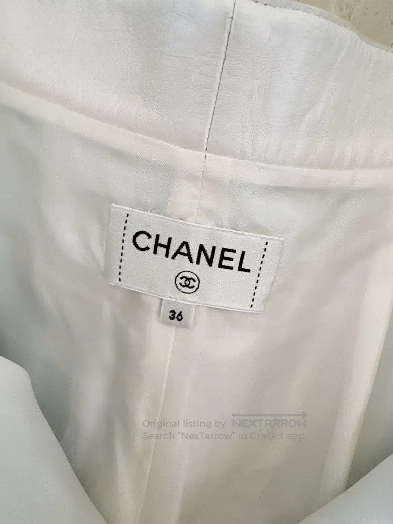 Chanel Chanel 23P Spring and Summer Preview Pearly White Lambskin Size 24" / US 00 / IT 34 - 7 Thumbnail