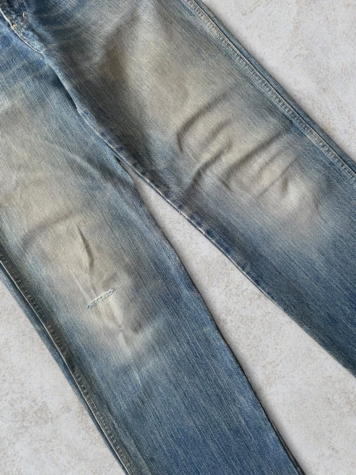Japan Blue Vintage Japanese KBF Washed Distressed Embroidery Star Jeans Size US 31 - 10 Thumbnail