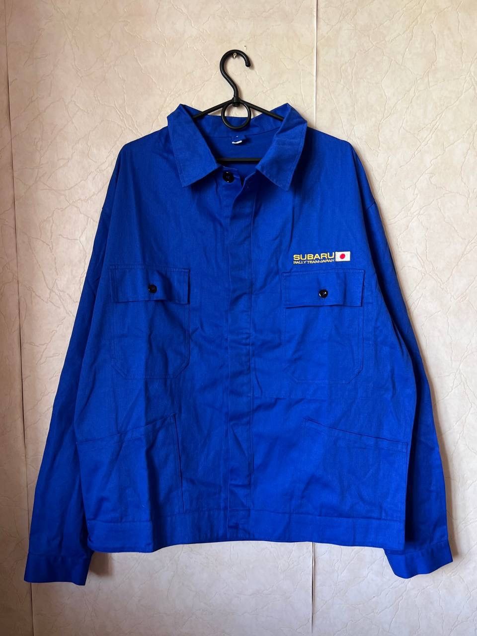 Vintage Vintage Subaru Racing Jacket Button Japan work jacket Subaru Size US L / EU 52-54 / 3 - 2 Thumbnail