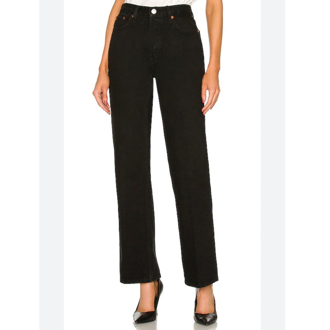 RE/DONE RE/DONE Originals 70s Bootcut jeans in Jet Black size 24 Size 24" / US 00 / IT 34 - 1 Thumbnail