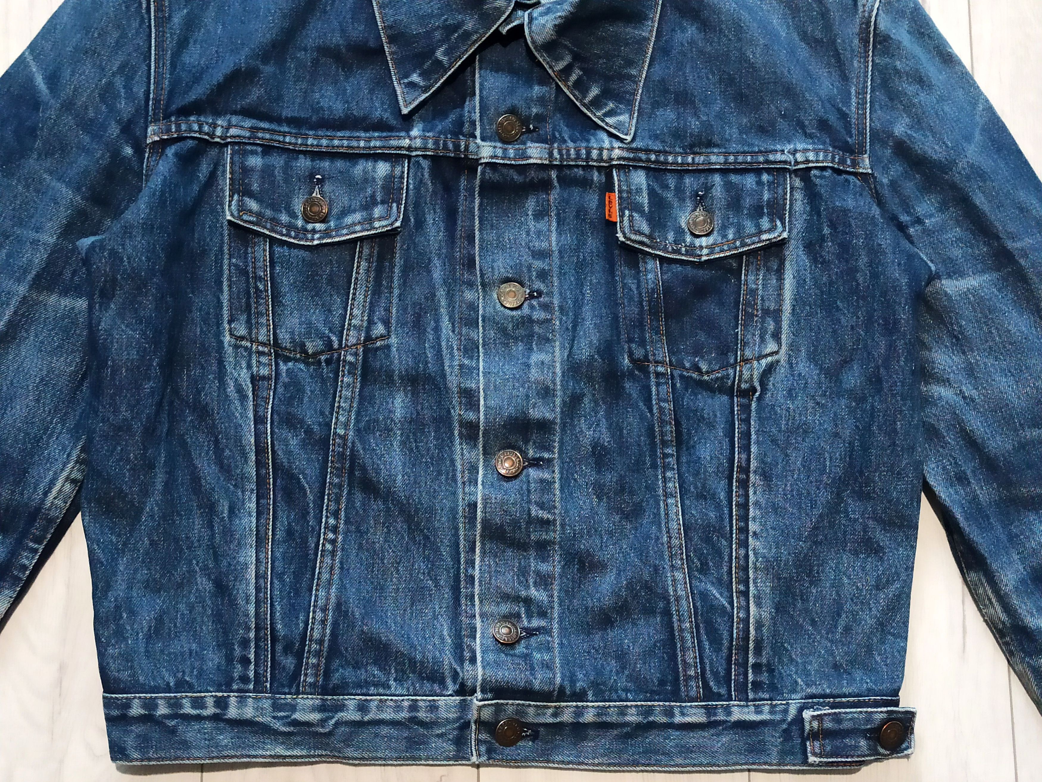Levi's Rare 1977 Levi's 70577 Orange Tab Denim Jacket Boxy Size US L / EU 52-54 / 3 - 5 Thumbnail