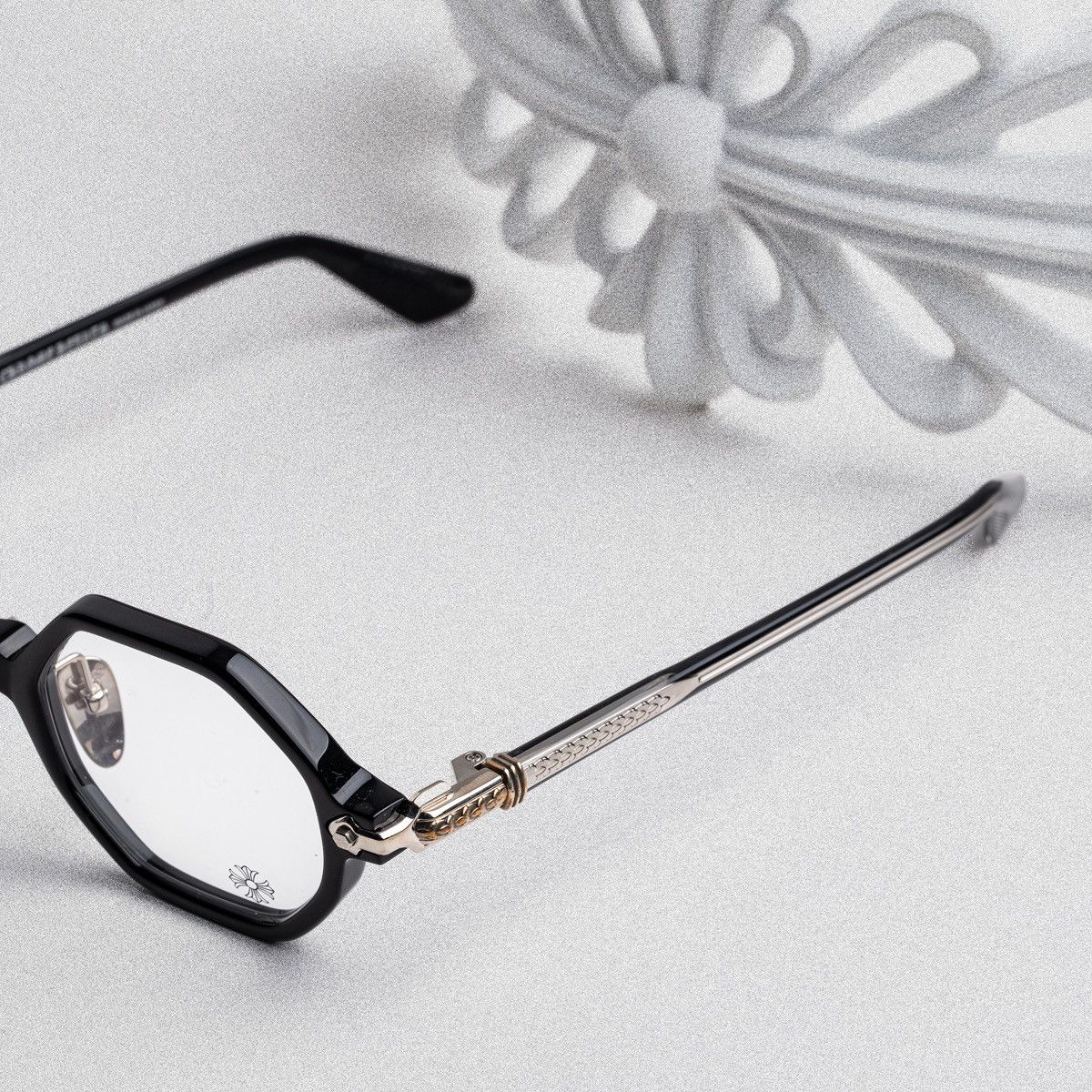 Chrome Hearts CHROME HEARTS CLITCO BLACK GLASSES Size ONE SIZE - 3 Thumbnail