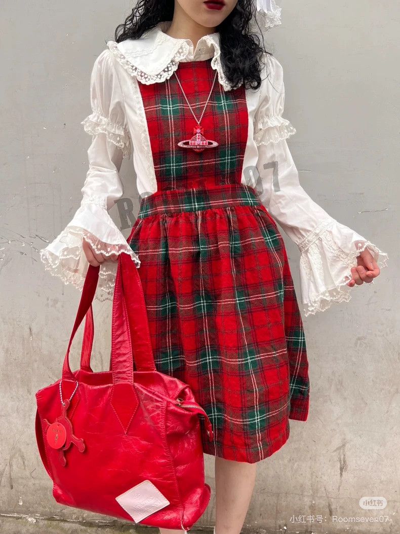 Comme des Garcons Comme Des Garcons Vintage college classic wool plaid dress Size S / US 4 / IT 40 - 7 Thumbnail