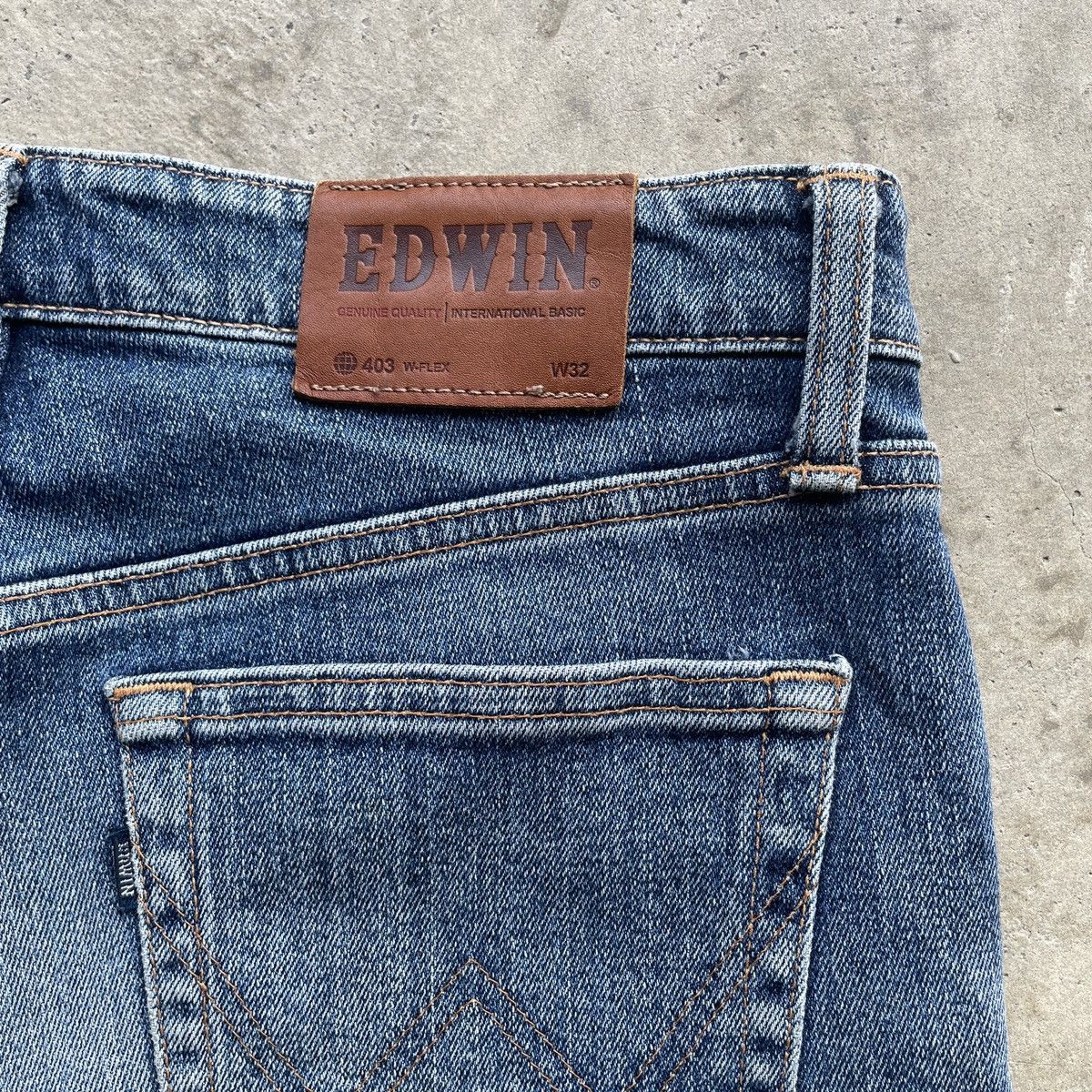 Japanese Brand W31 Vintage Edwin Faded Denim Distressed Jeans Pants Japan Size US 31 - 8 Thumbnail