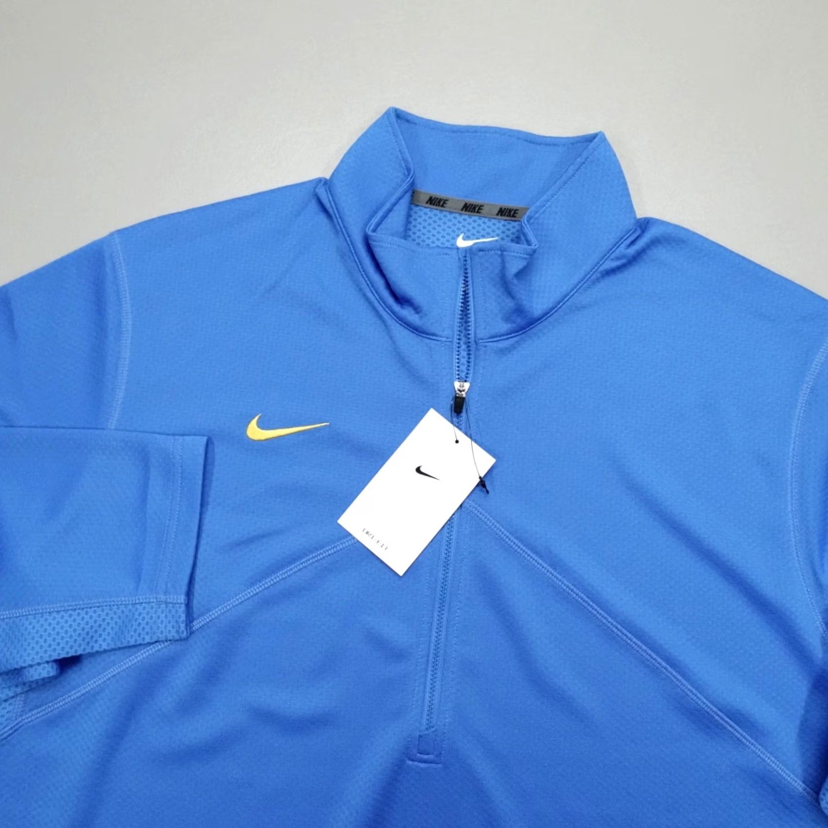 Nike Nike Dri-Fit Training Pullover L/S Top 1/4 Zip Men's 2XL Signal Blue M53181 Size US XXL / EU 58 / 5 - 2 Thumbnail