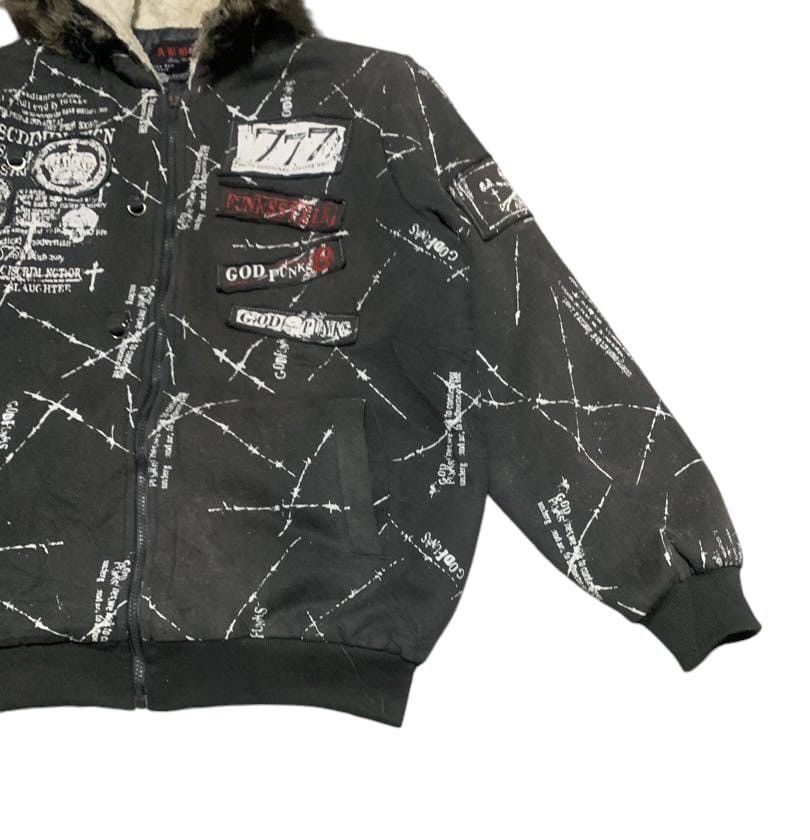 If Six Was Nine Vintage God Punks Fur Jacket Hoodie Sun Faded Size US L / EU 52-54 / 3 - 2 Thumbnail