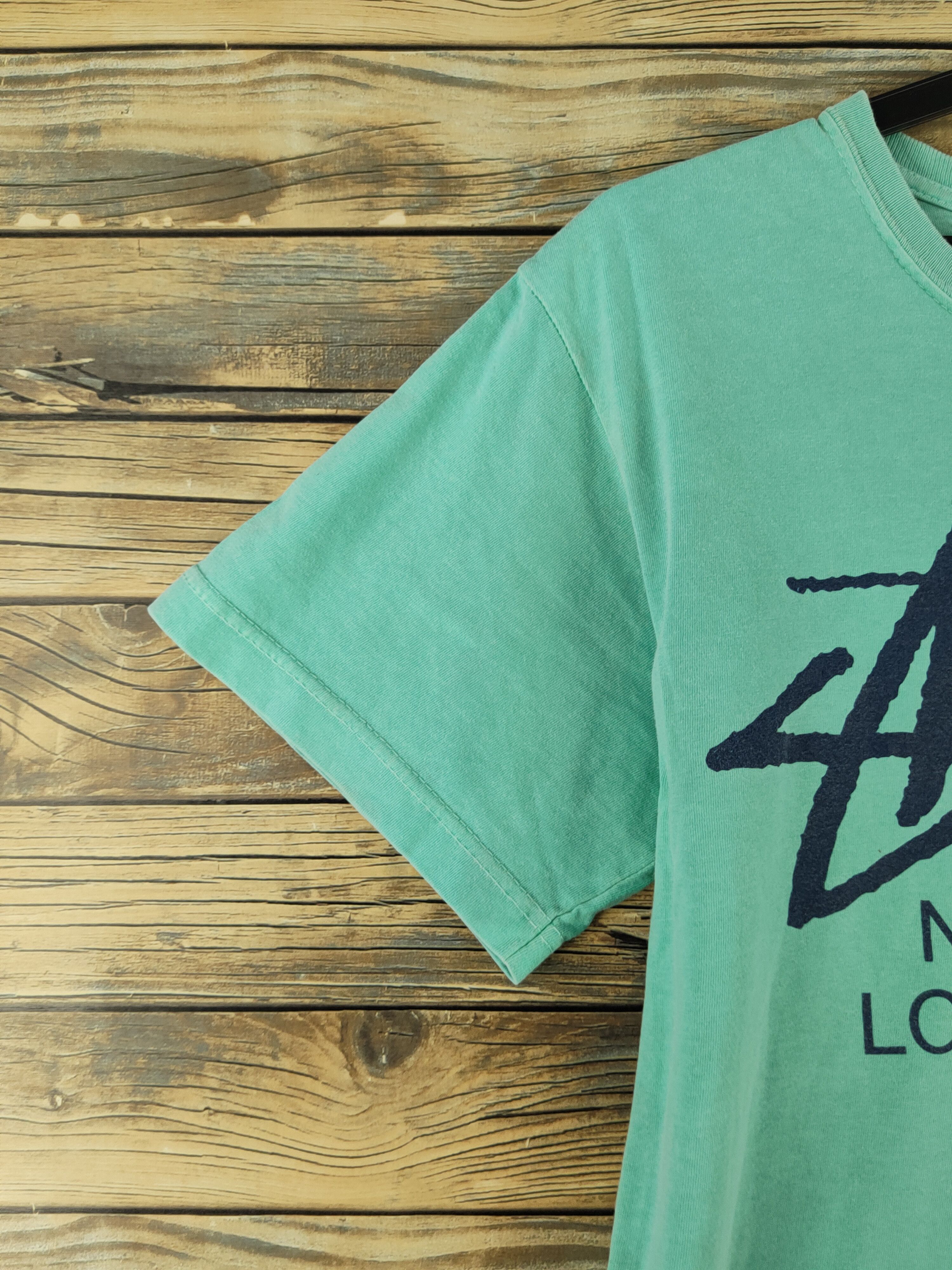 Stussy DL Stussy Turquoise Short Sleeve T-shirt #1452 Size US S / EU 44-46 / 1 - 5 Thumbnail
