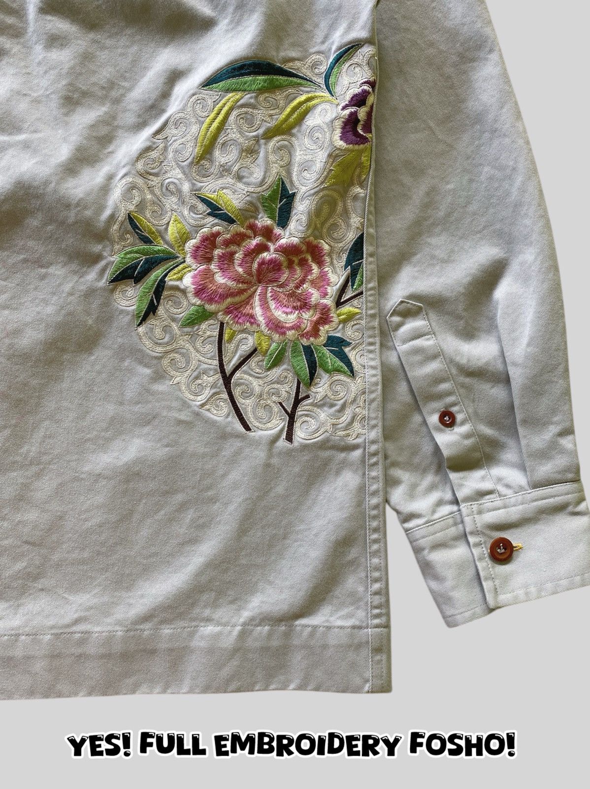 Paul Smith ARCHIVES❗️Vintage Paul Smith Embroidery Flowers Work Jacket Size US L / EU 52-54 / 3 - 10 Thumbnail