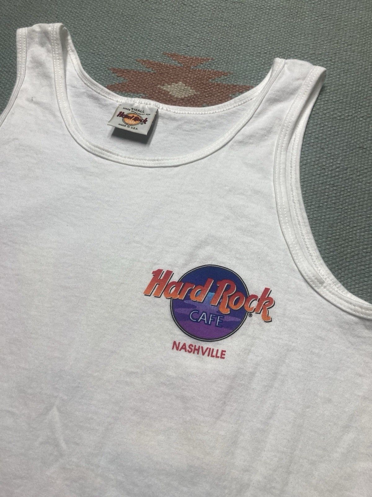 Hard Rock Cafe × Vintage Vtg tank top shirt Hard Rock Cafe Nashville sun beach small Size US S / EU 44-46 / 1 - 4 Thumbnail