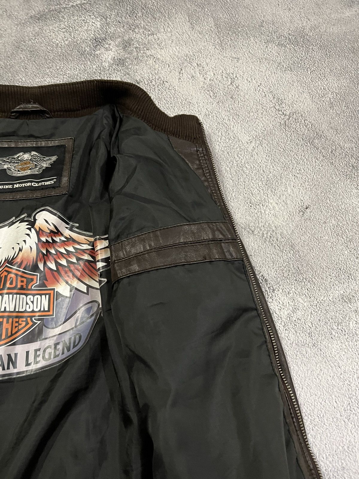 Harley Davidson × Vintage Vintage Y2k Harley Davidson Leather Active Riding Jacket 00s Size US M / EU 48-50 / 2 - 10 Thumbnail