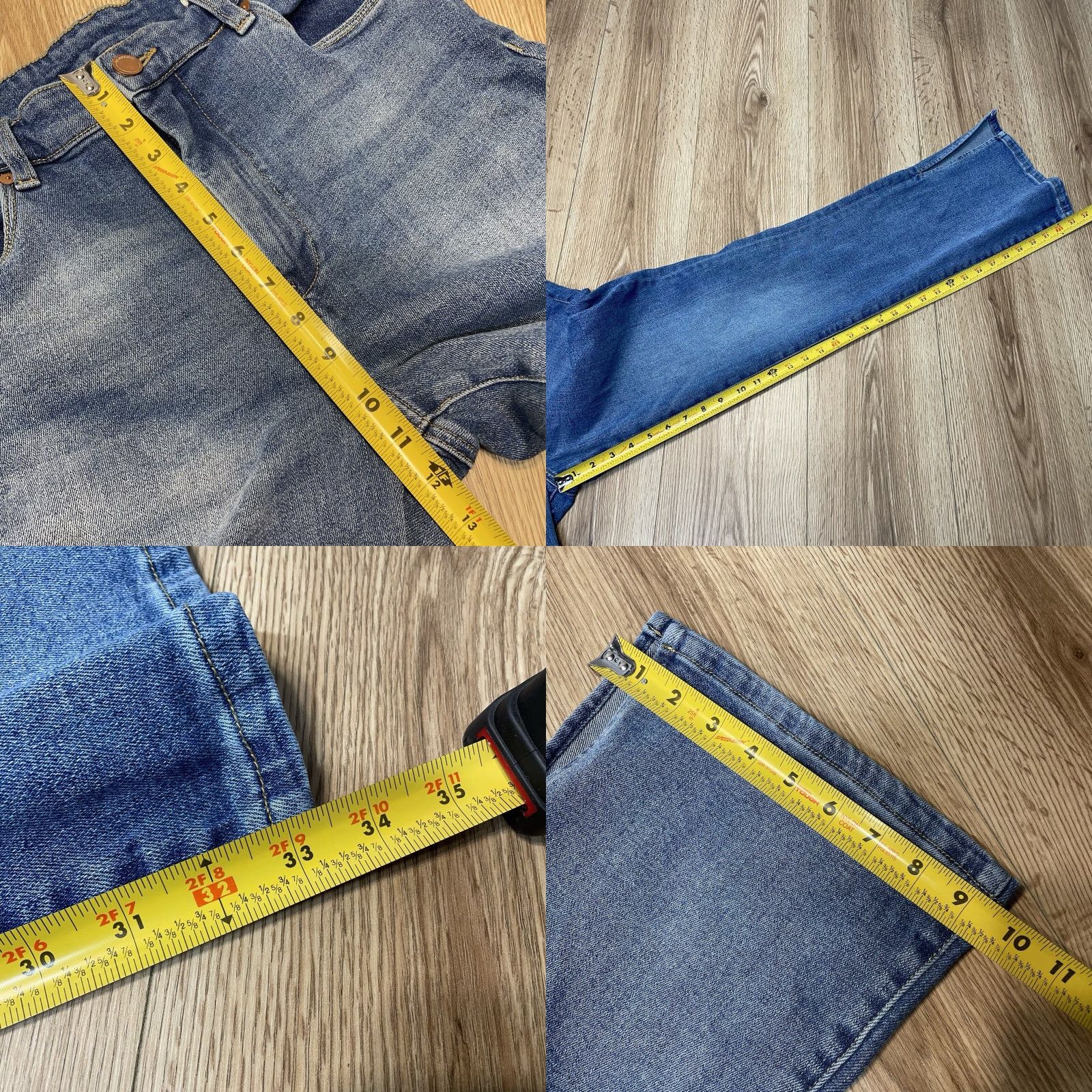 Vintage VINTAGE BLANKNYC High Rise Mini Flare Jeans Womens Size 30 Blue Stretch Denim Ankle Slit Size 30" / US 8 / IT 44 - 8 Thumbnail