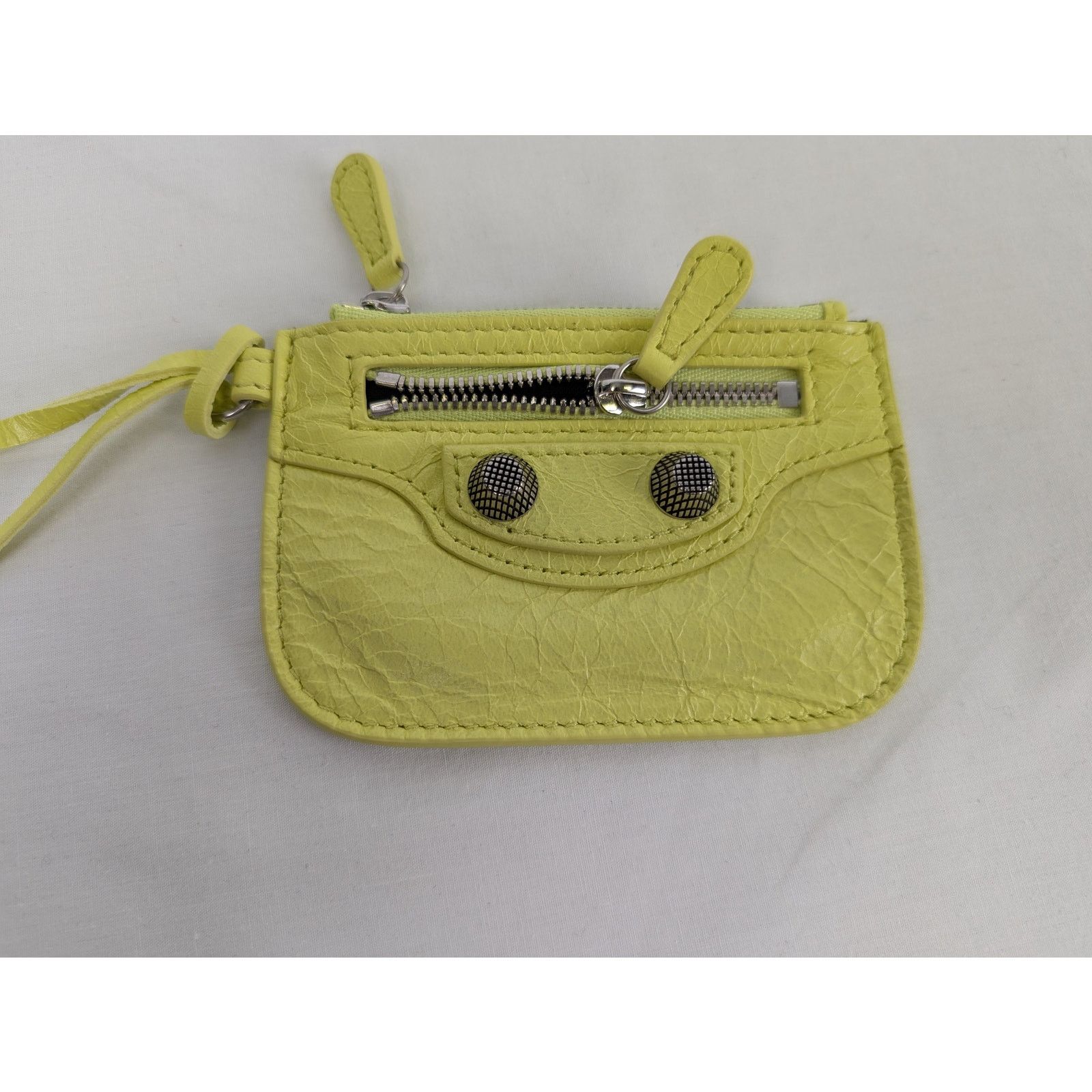 Balenciaga o1rshd1 Q:2 /Size:OS/ Arena Lamb LE Cagole Coin Purse Wallet Size ONE SIZE - 5 Thumbnail