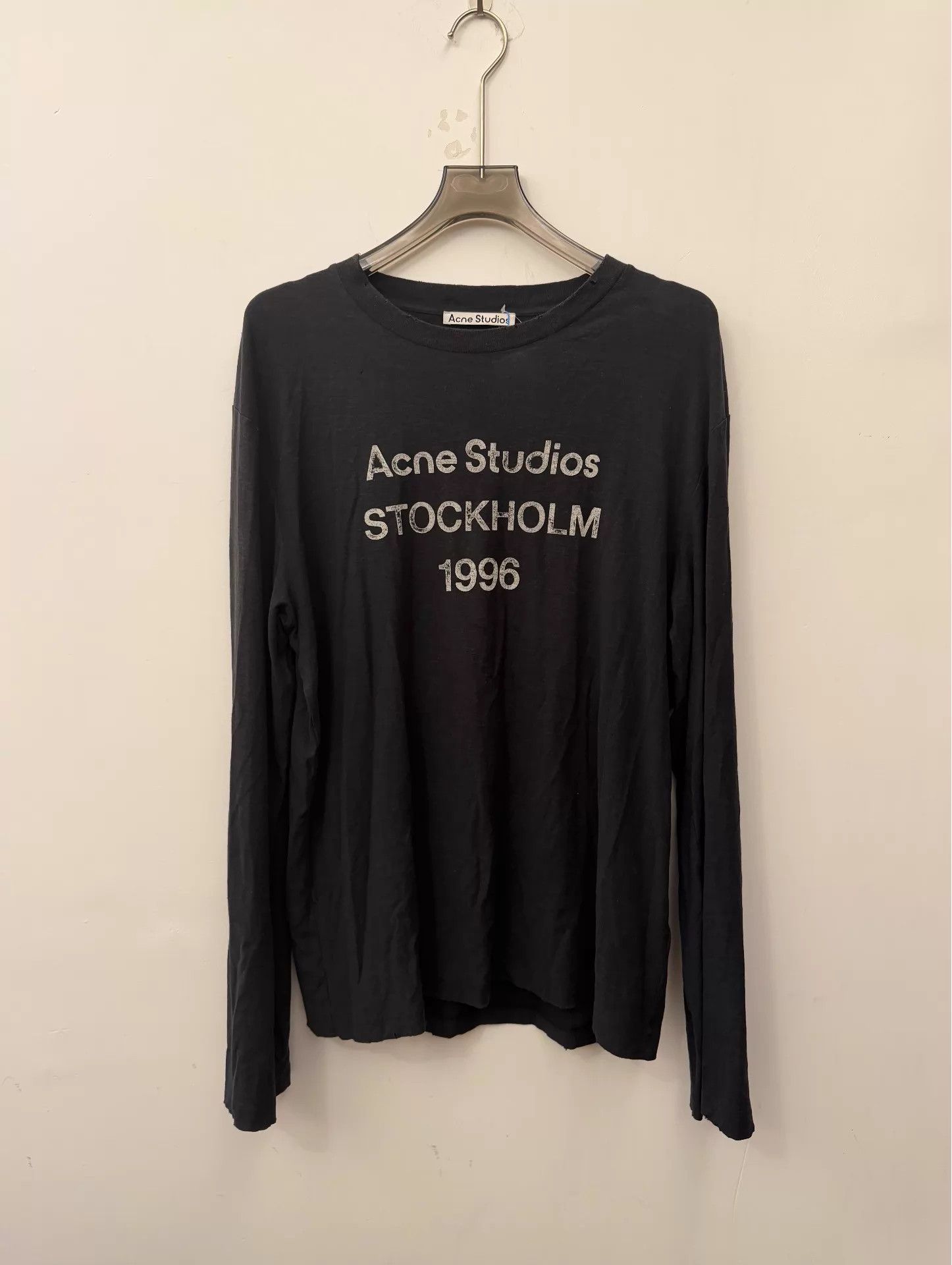 Acne Studios Acne 1996 Logo Oversize Black M Sweatshirt Unisex Size US M / EU 48-50 / 2 - 1 Thumbnail