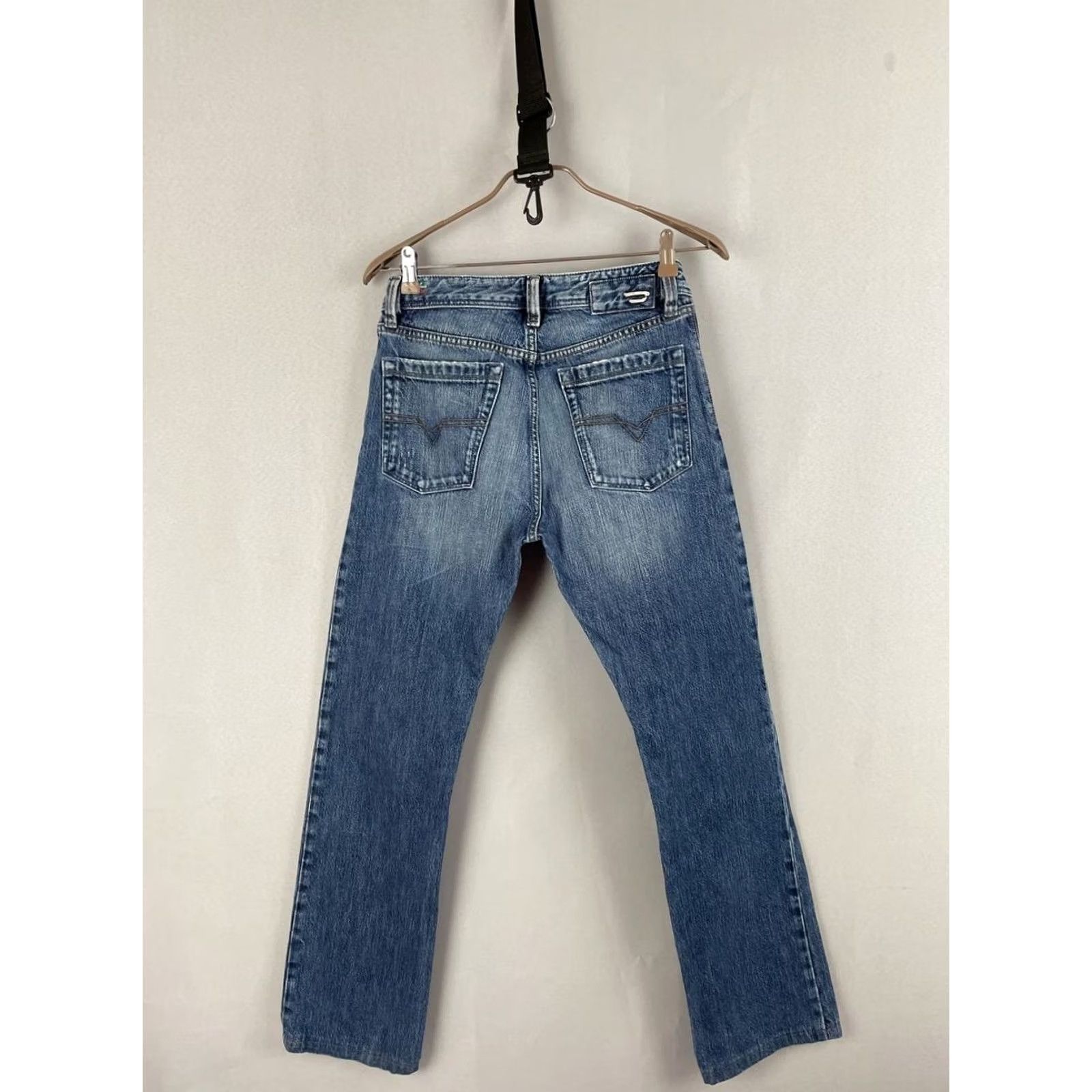 Diesel Diesel Jeans ZAVOR Mens Denim 29 Blue Cotton Straight Leg 5-Pocket Design Size US 29 - 2 Thumbnail