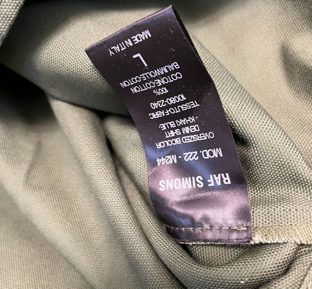 Raf Simons 22FW silhouette blue and green patchwork denim jacket Size US L / EU 52-54 / 3 - 4 Thumbnail