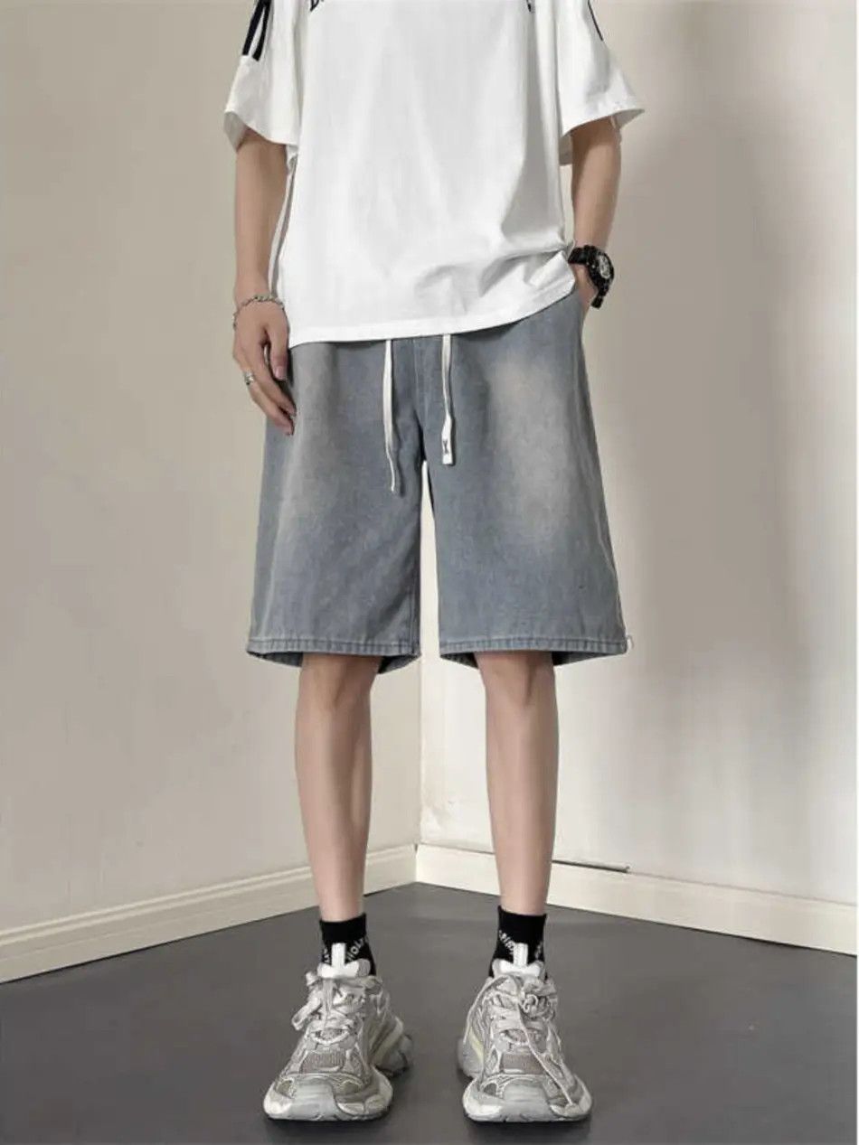 Japanese Brand Loose straight casual denim shorts Size US 30 / EU 46 - 3 Thumbnail