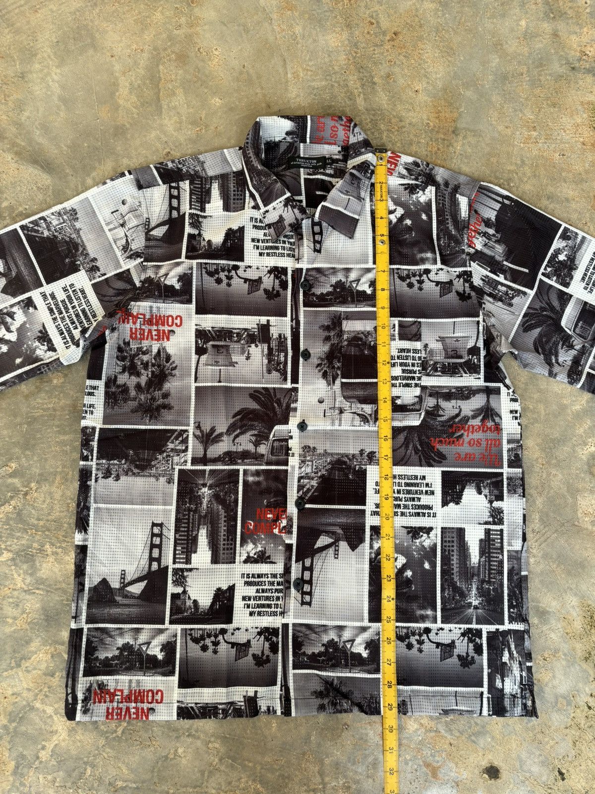 Hysteric Glamour Y2k Thruxton Full Print Pocket Shirt Size US XL / EU 56 / 4 - 10 Thumbnail