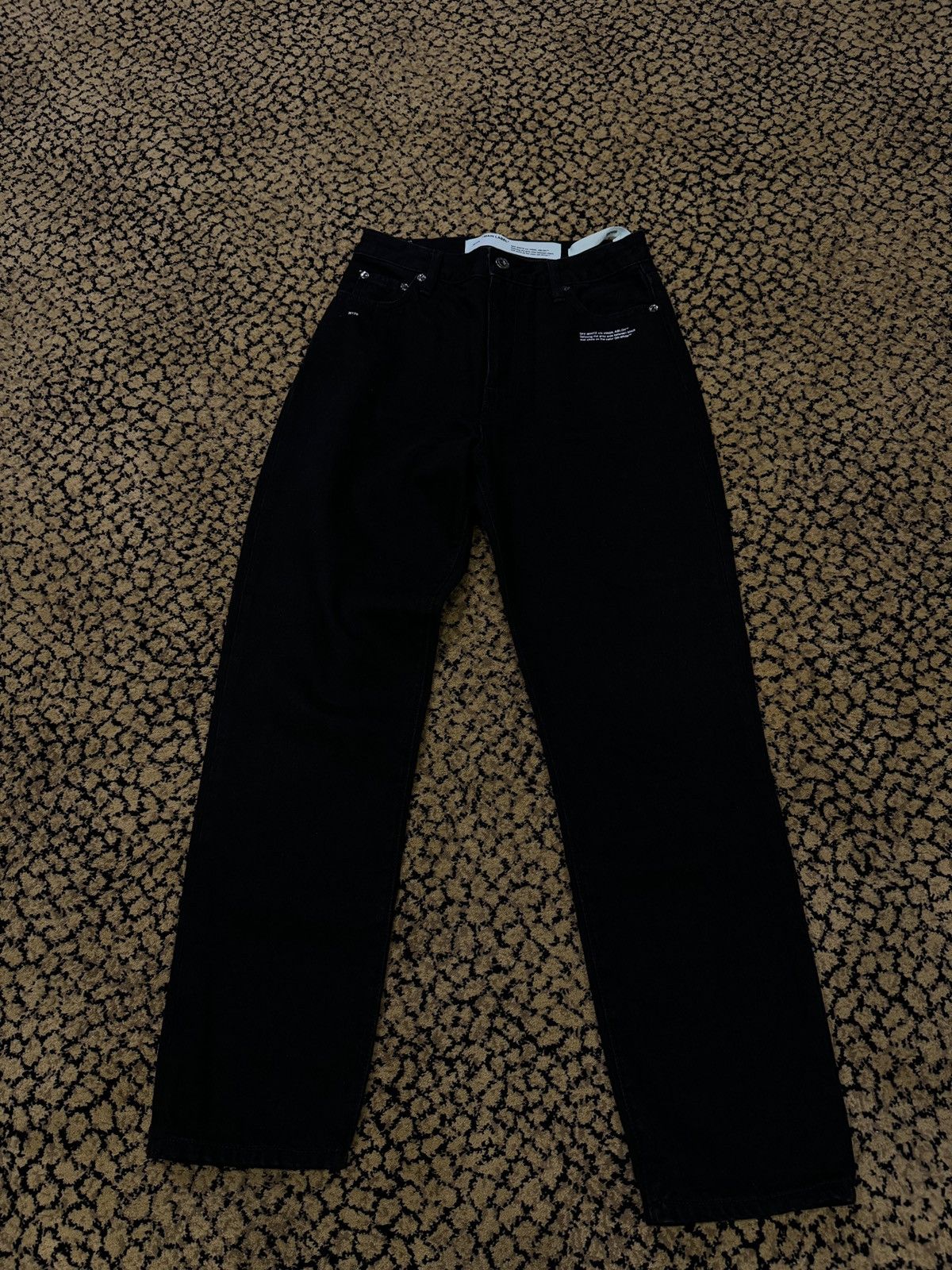 Off-White Off White Denim Black Size 25" / US 0 / IT 36 - 1 Thumbnail