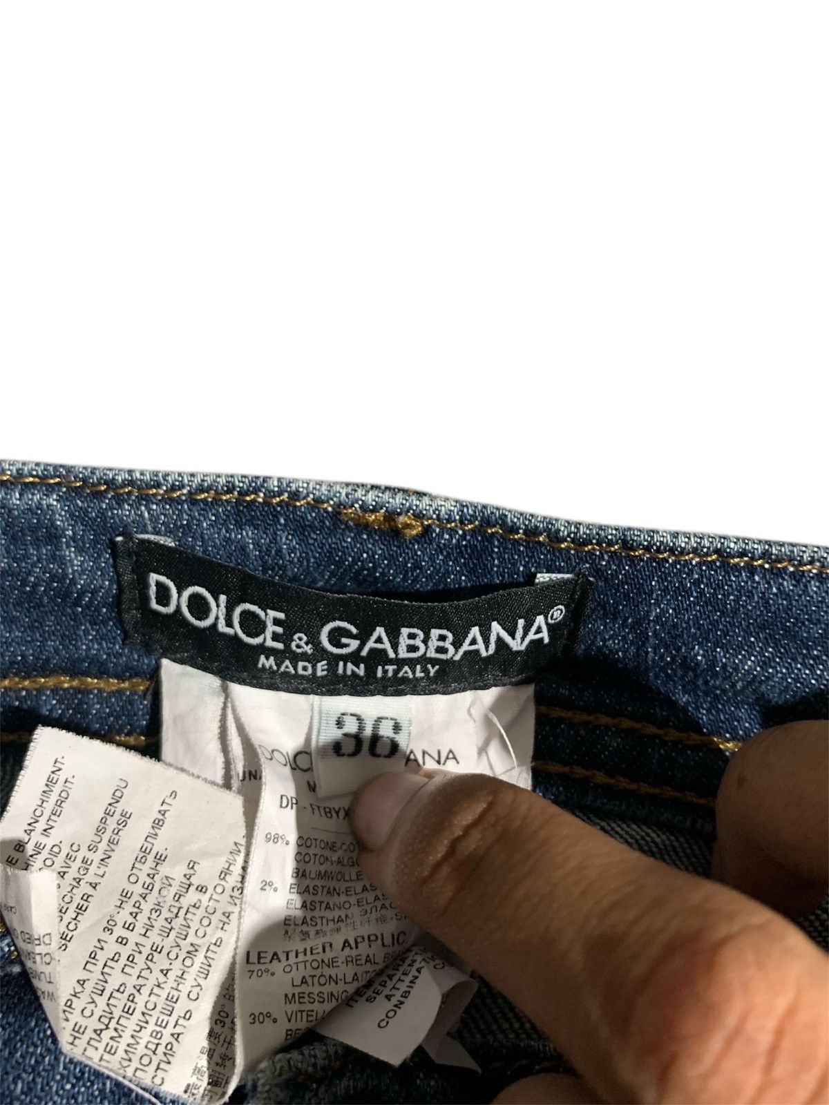 Dolce & Gabbana DOLCE GABBANA GRILY JEANS PANTS WOMAN Size 35" - 7 Thumbnail
