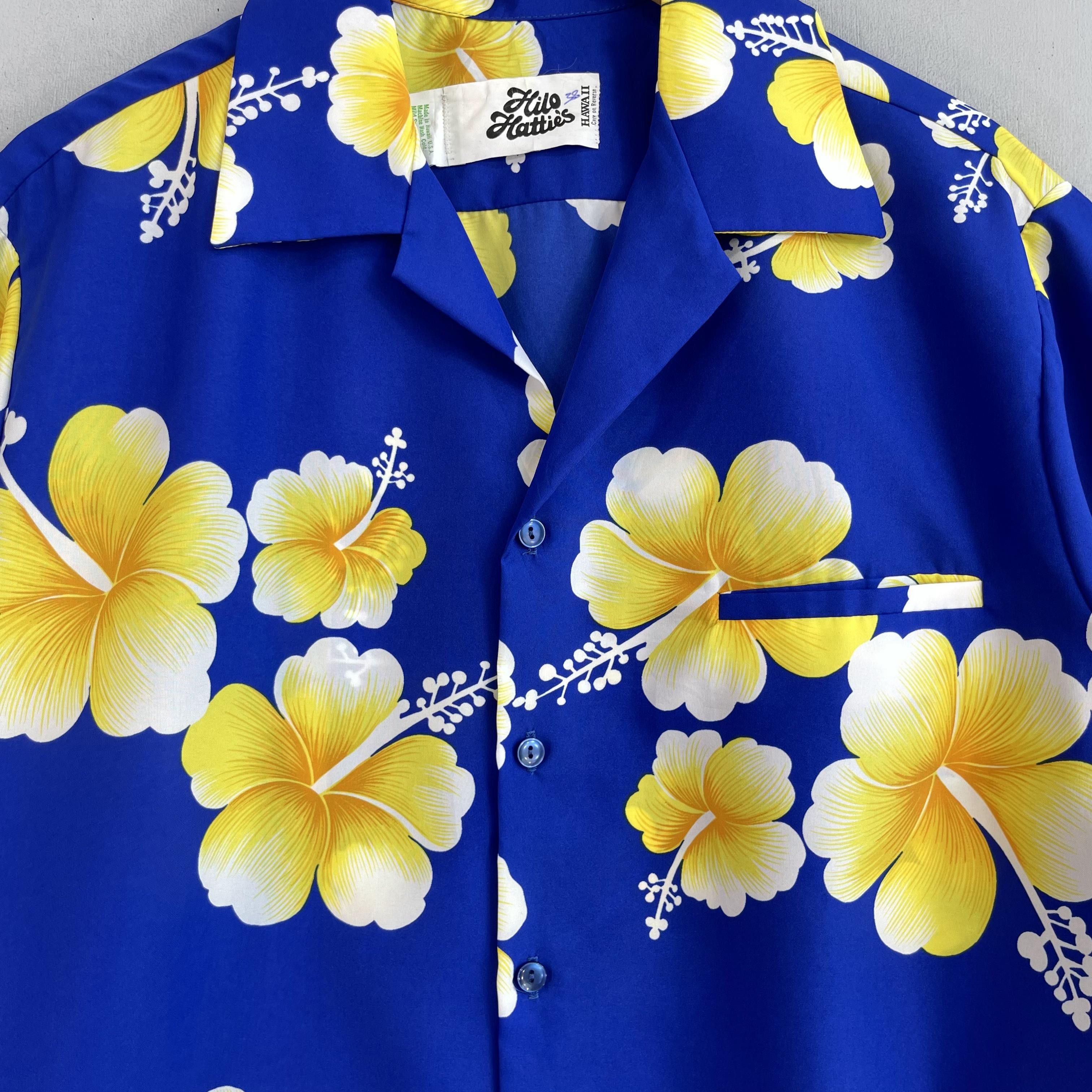 Batik Bay × Vintage Vintage Hawaiian Hibiscus Flower Motive Button Up Size US XL / EU 56 / 4 - 2 Thumbnail