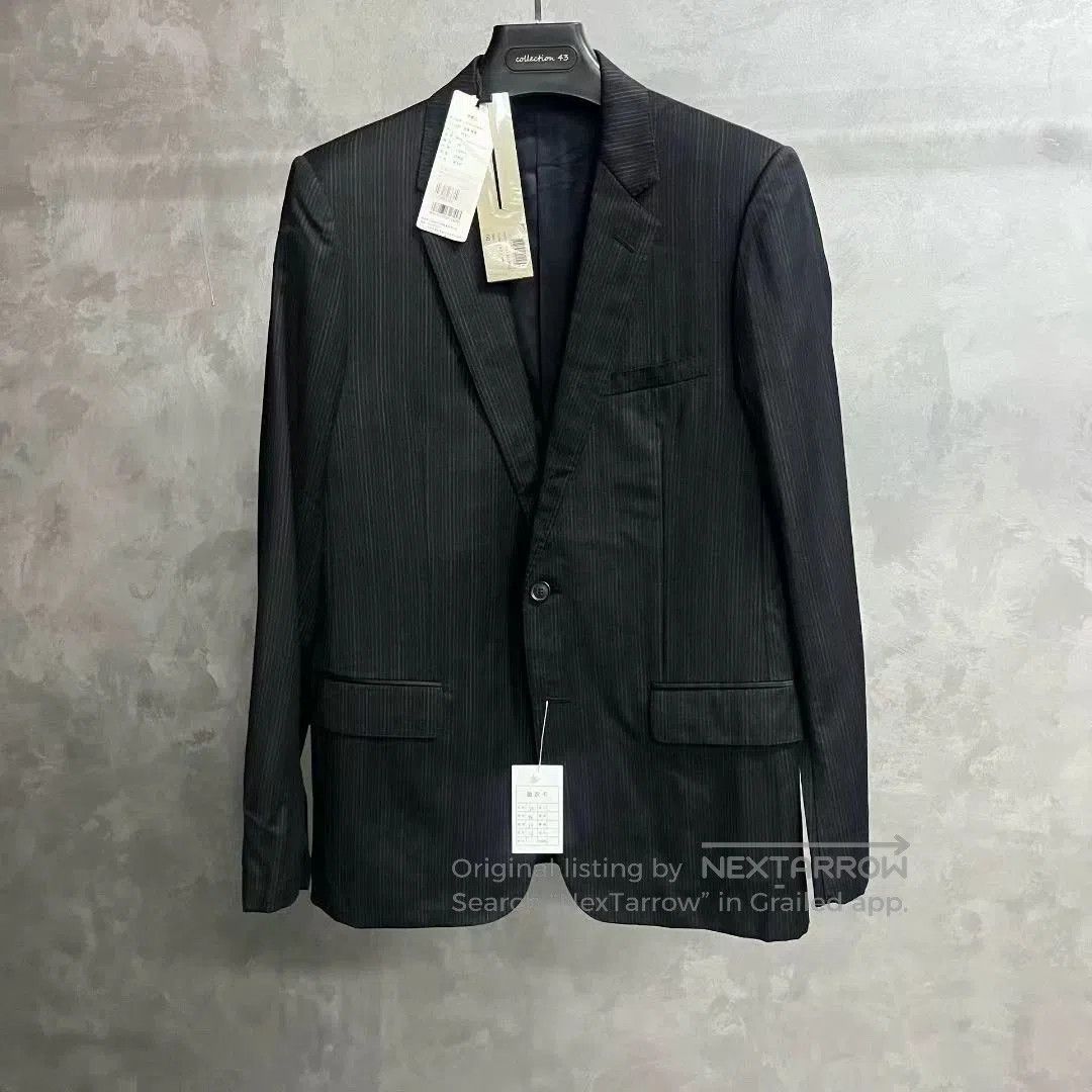Dior Dior Black Pinstripe Formal Blazer. Size US M / EU 48-50 / 2 - 1 Thumbnail