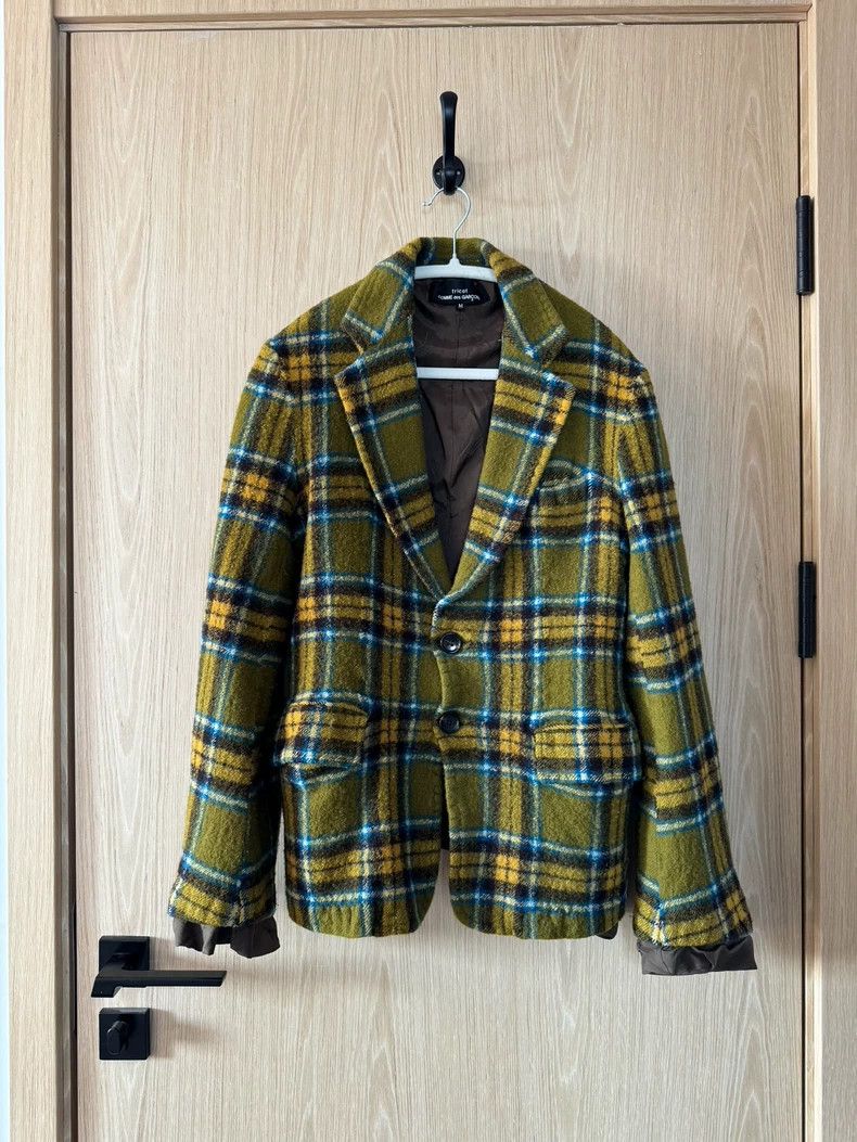 Comme Des Garcons Plaid wool suit jacket 2502-Nextarrow